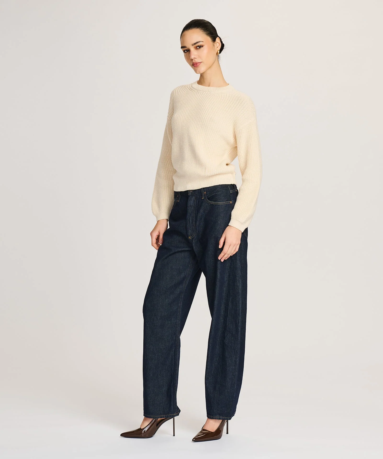 Cotton Fisherman Crewneck Sweater - Image 4