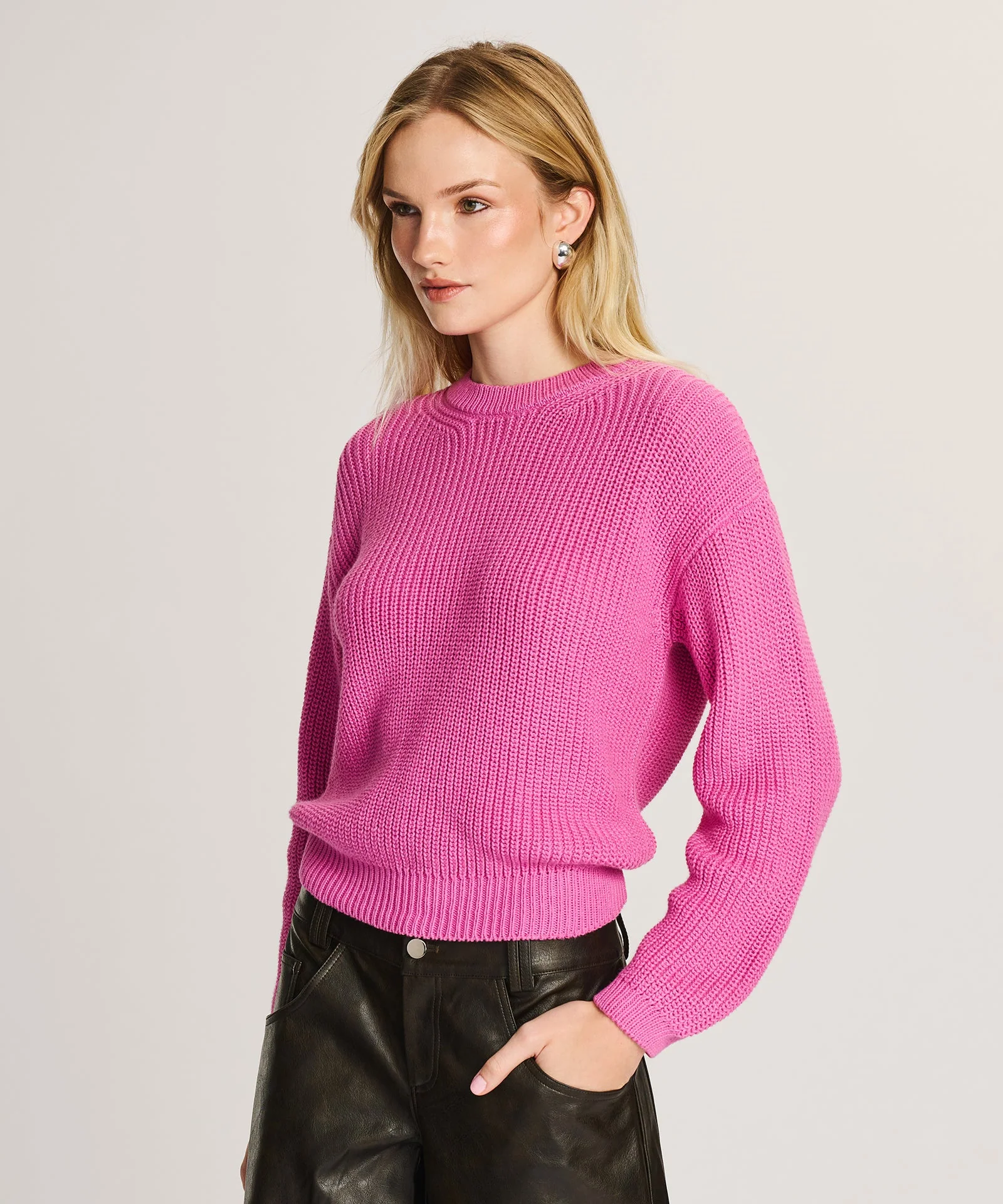 Cotton Fisherman Crewneck Sweater - Image 6
