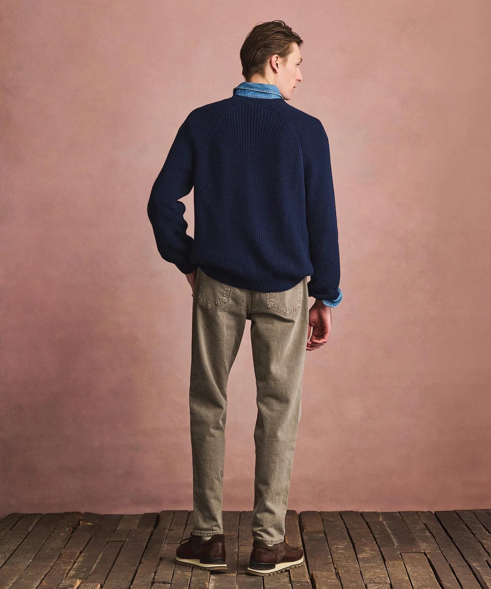Cotton Fisherman Raglan Crewneck Sweater - Image 17