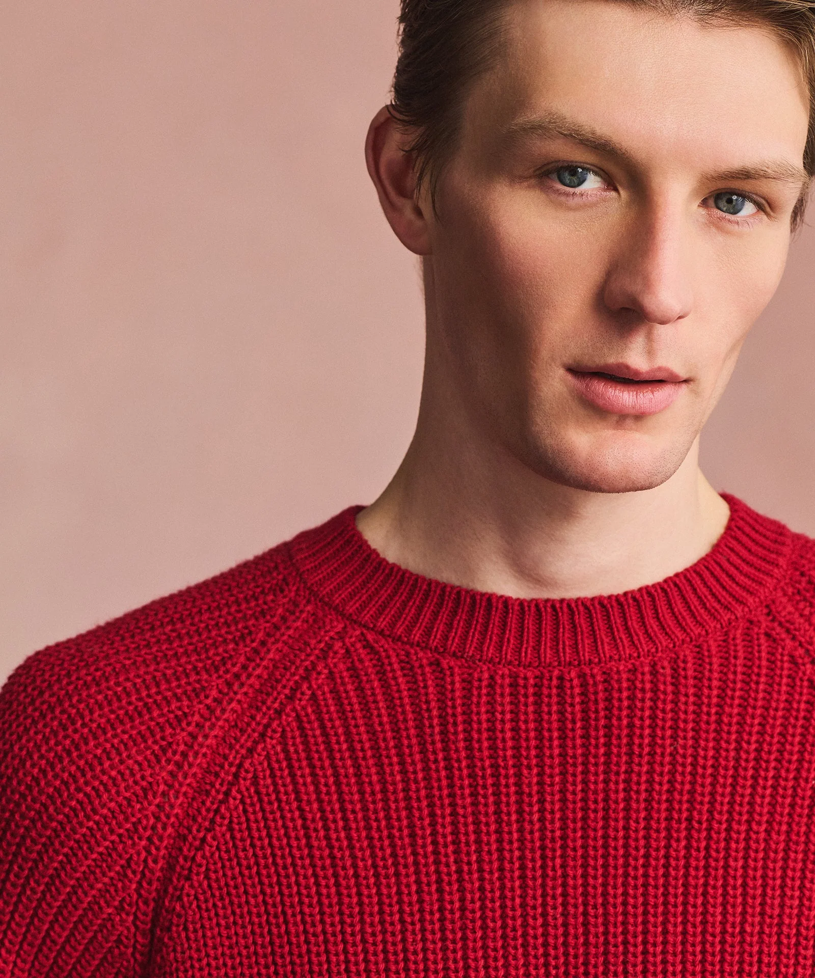Cotton Fisherman Raglan Crewneck Sweater - Image 3