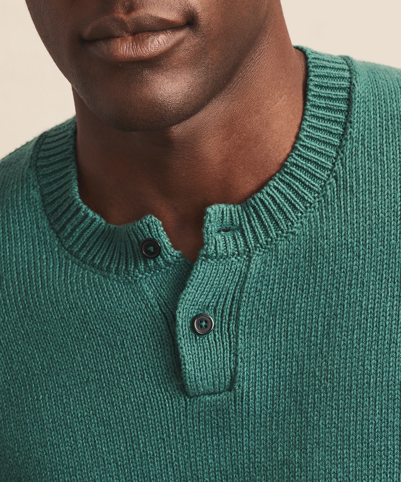 Cotton Henley Sweater - Image 7