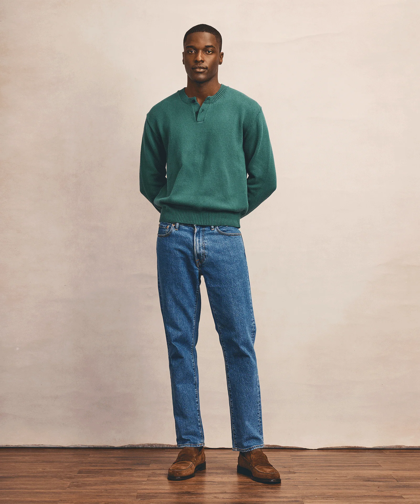 Cotton Henley Sweater - Image 9