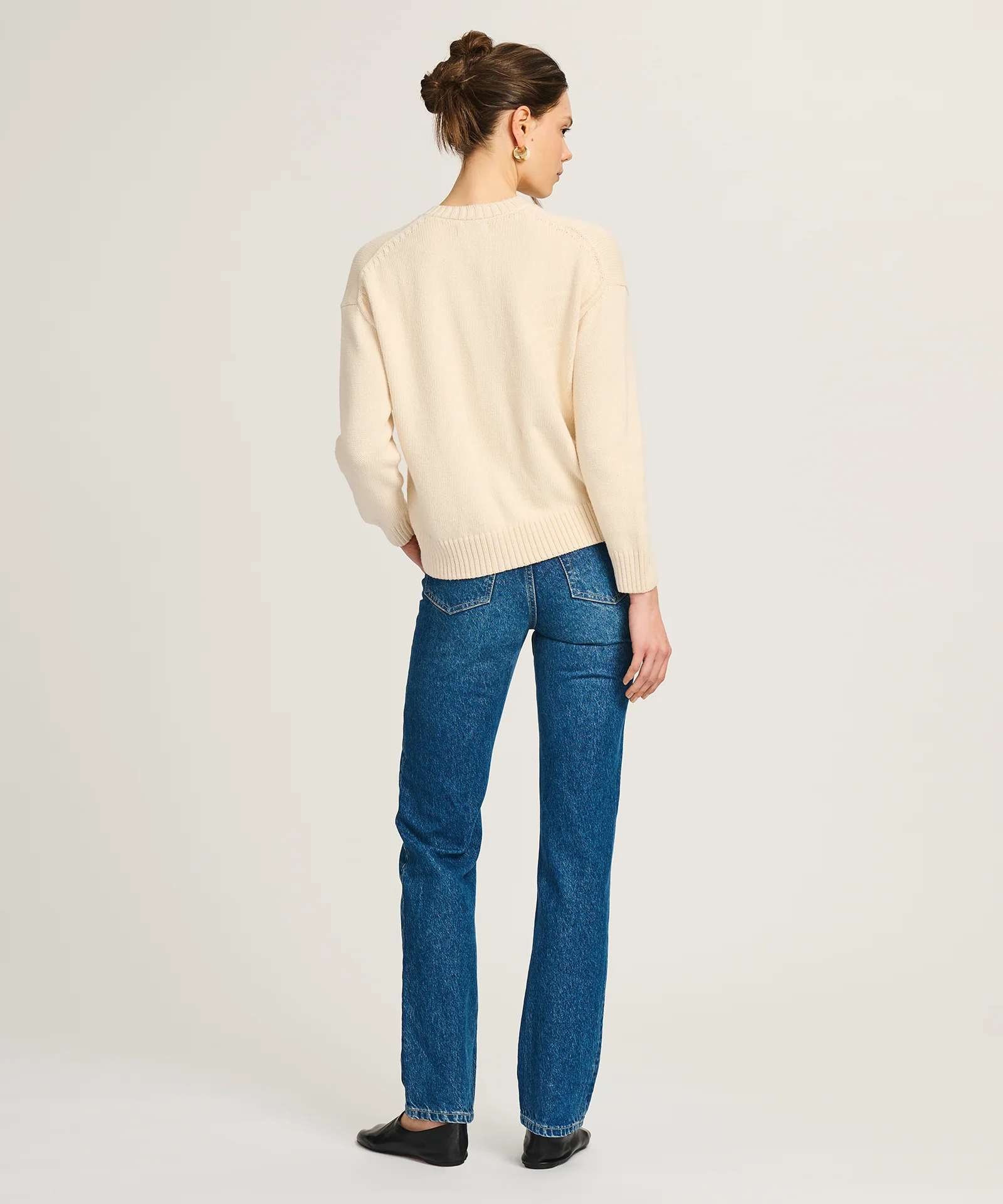 Cotton High Neck Cardigan - Image 11