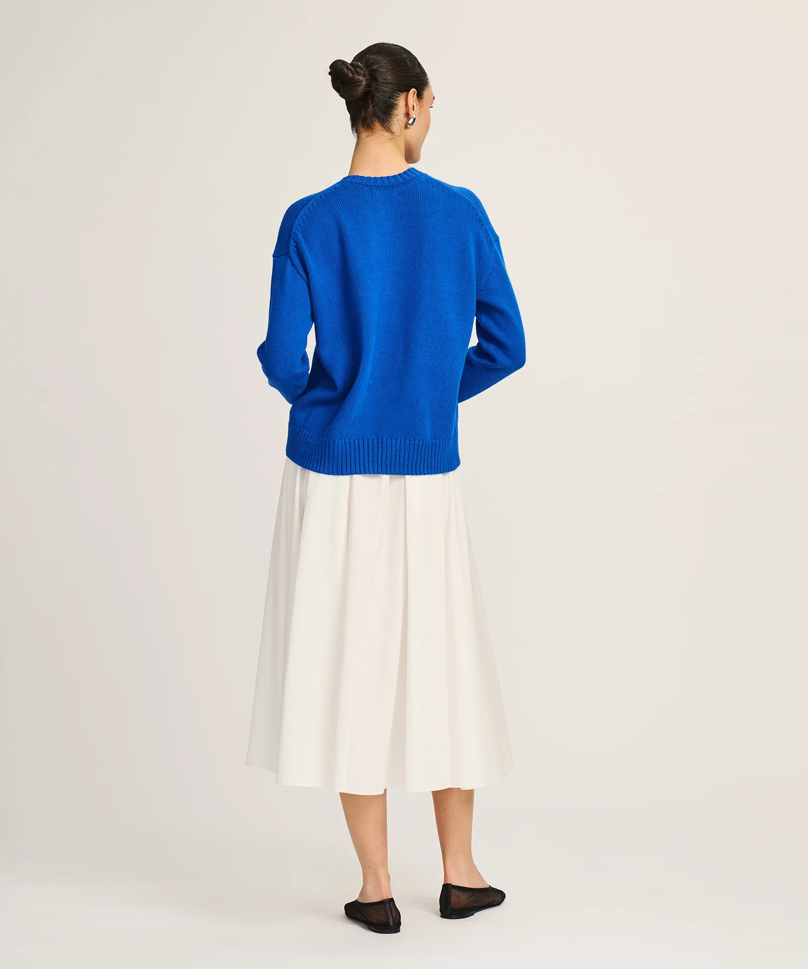 Cotton High Neck Cardigan - Image 6