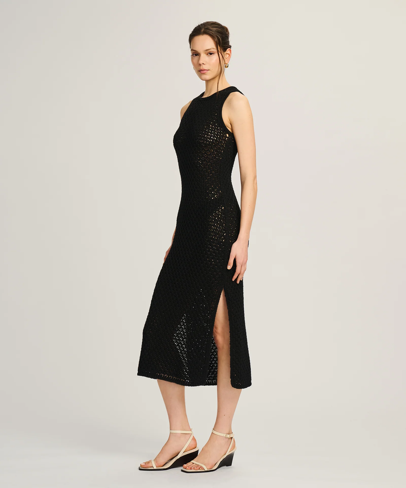 Cotton Open Stitch Tank Dress - Image 10