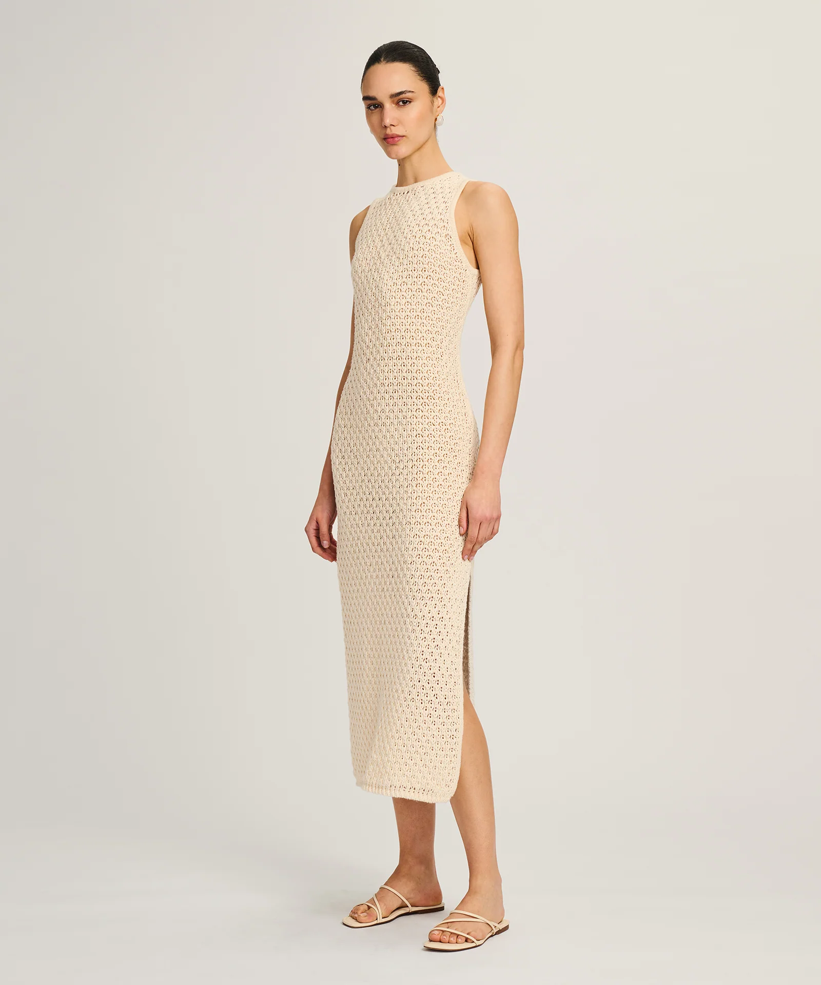 Cotton Open Stitch Tank Dress - Image 5
