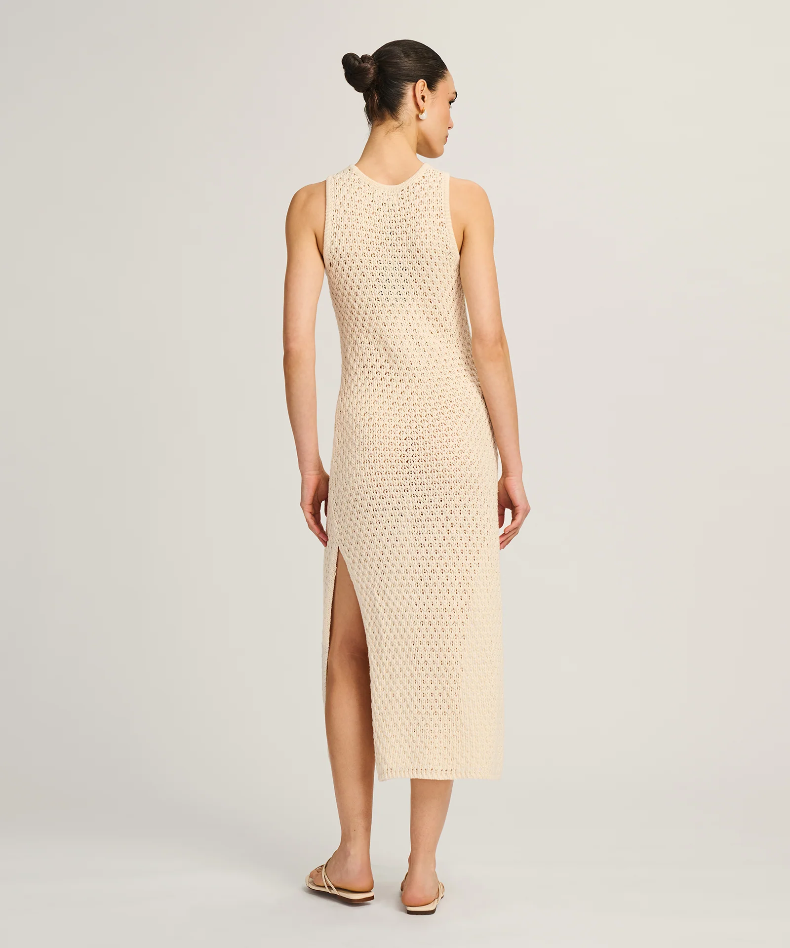 Cotton Open Stitch Tank Dress - Image 7