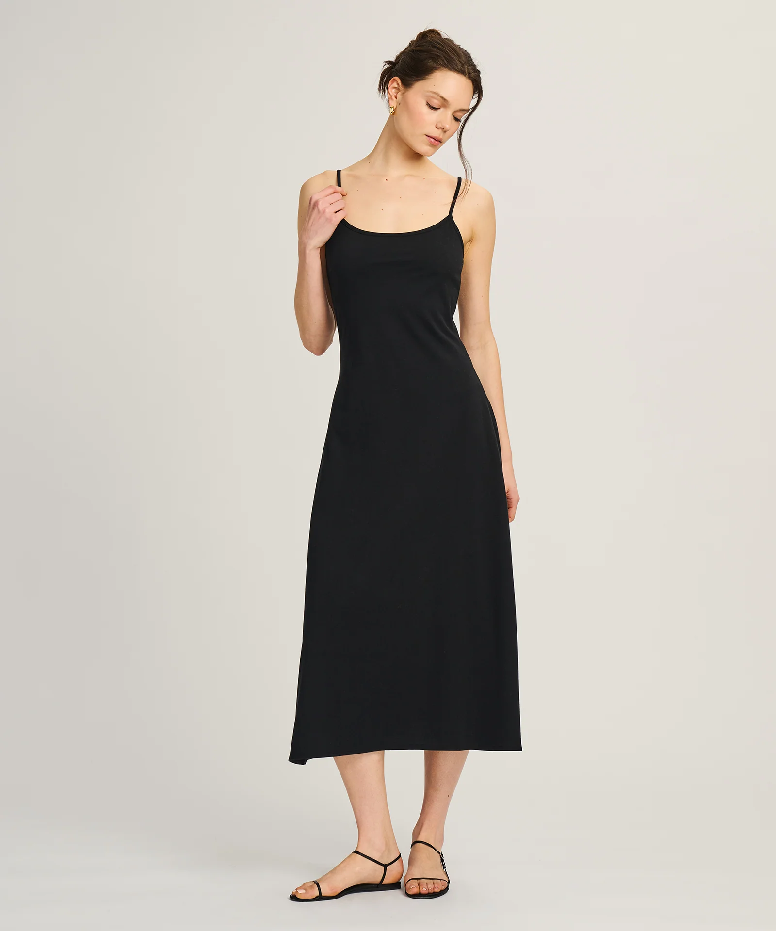 Lightweight Brushed Cotton Slip Dress - Image 3