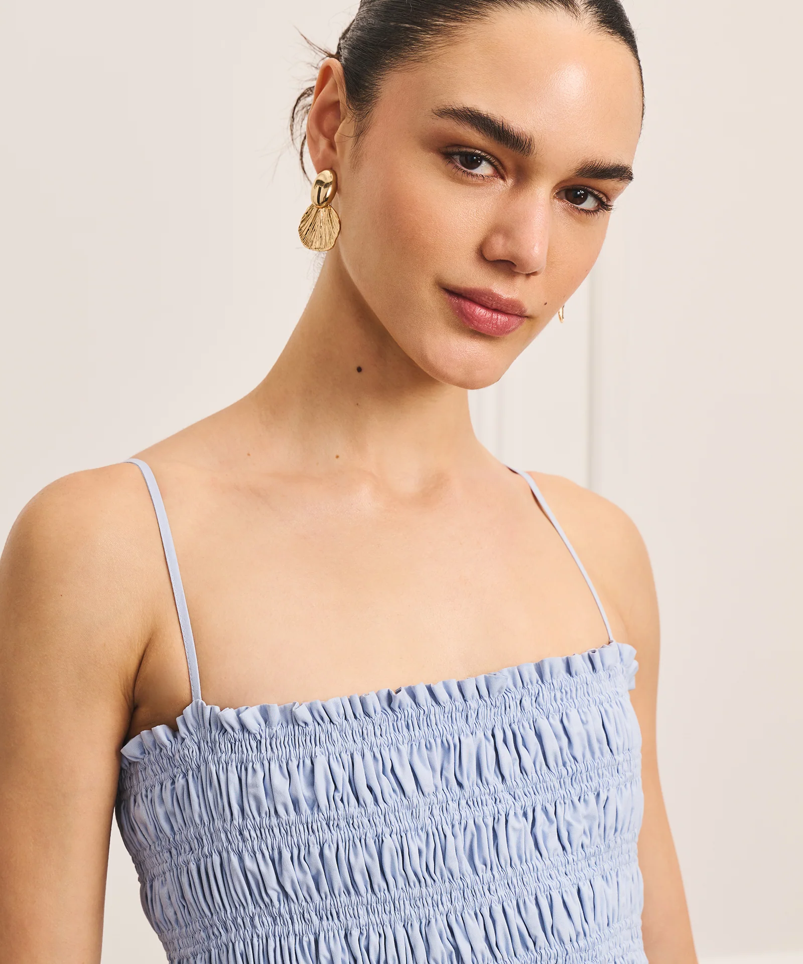 Cotton Smocked Dress - Image 3