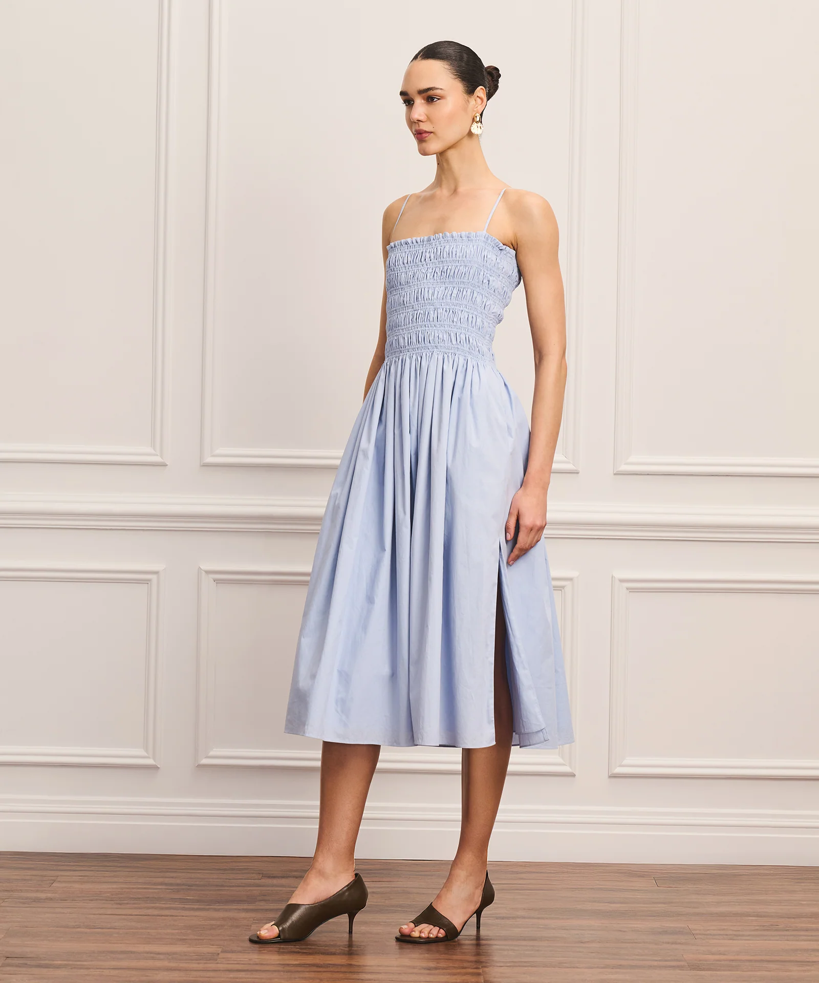 Cotton Smocked Dress - Image 4