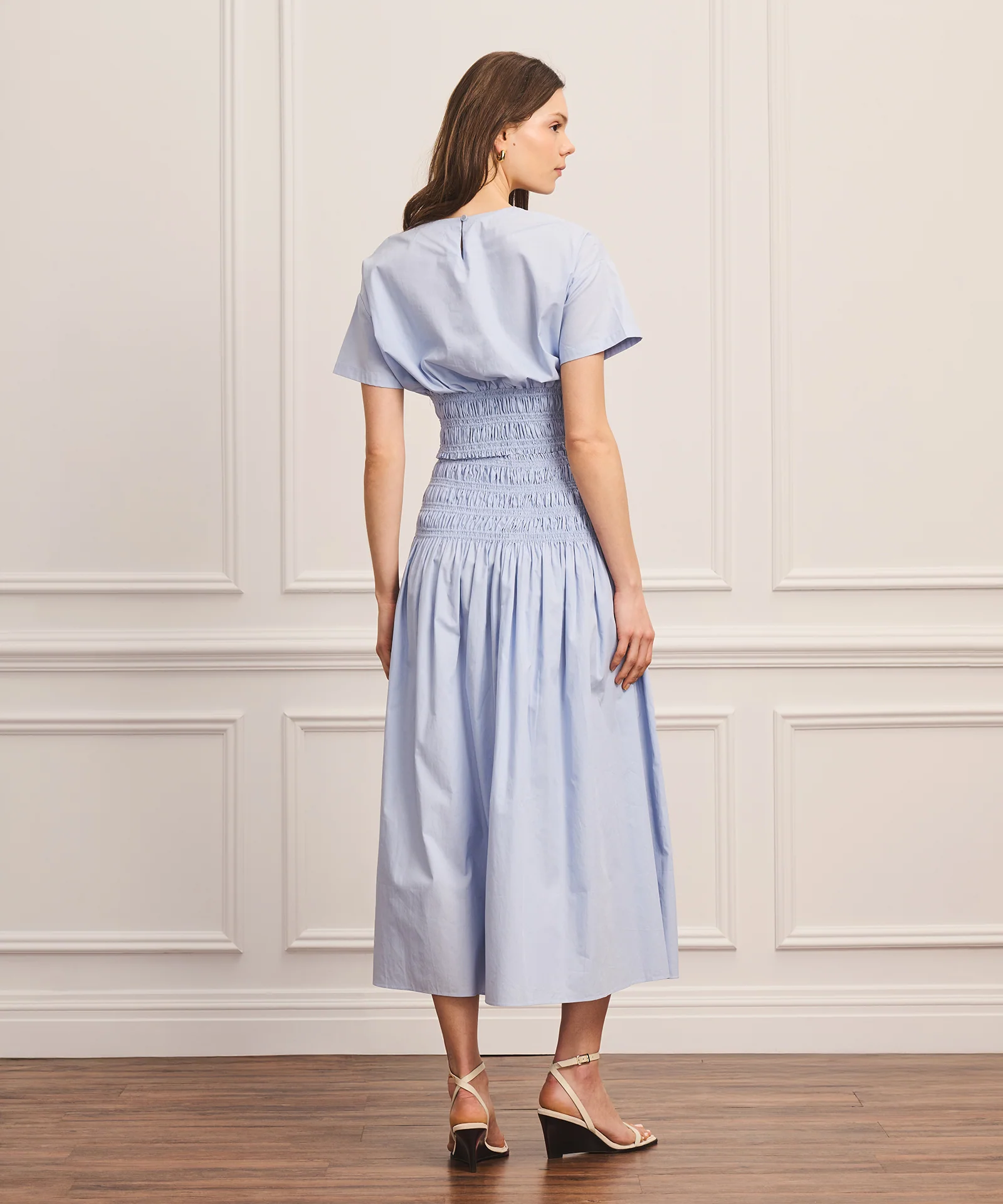 Cotton Smocked Skirt - Image 4