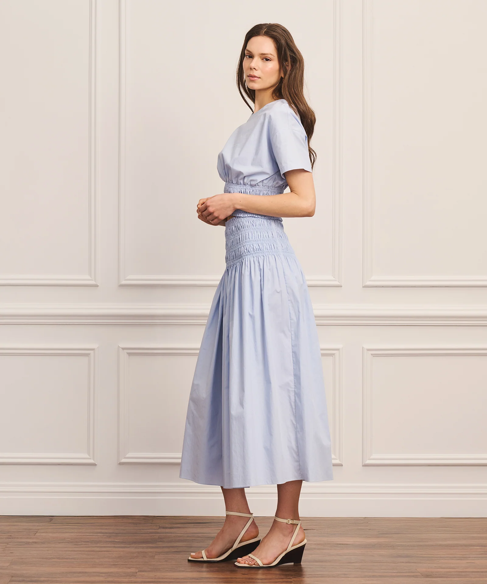 Cotton Smocked Tee - Image 4