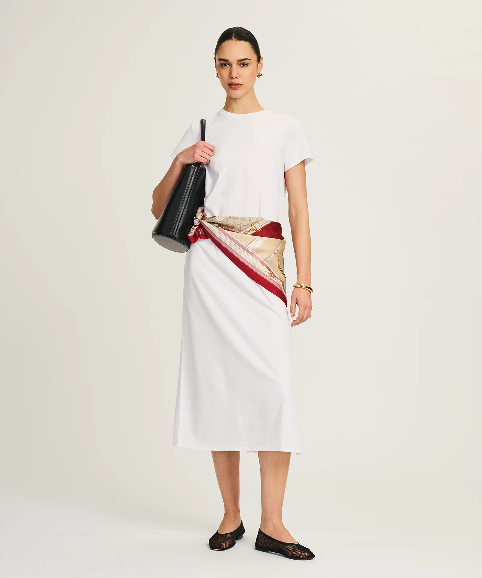 Lightweight Brushed Cotton T-Shirt Dress - Image 10