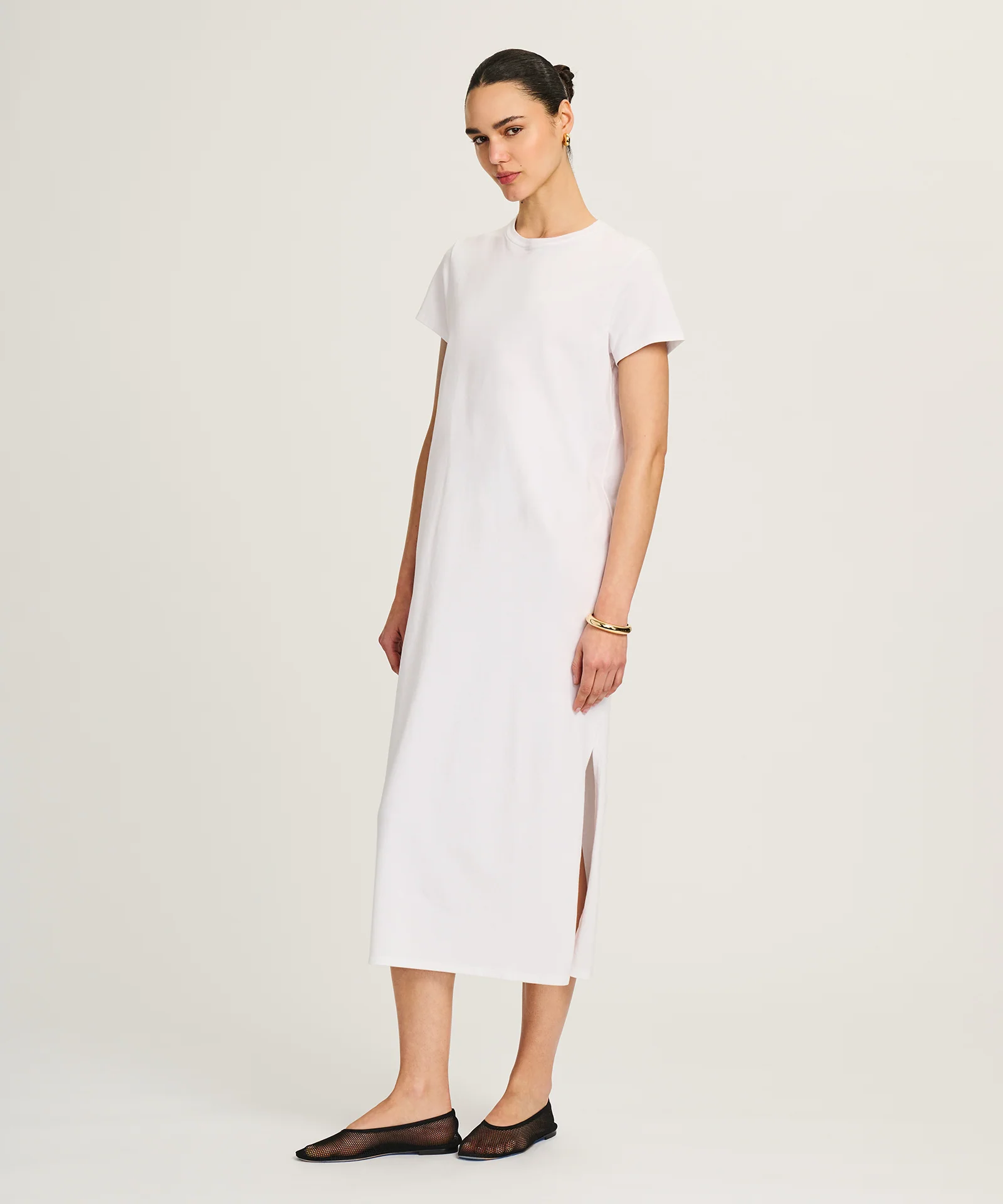 Lightweight Brushed Cotton T-Shirt Dress - Image 13