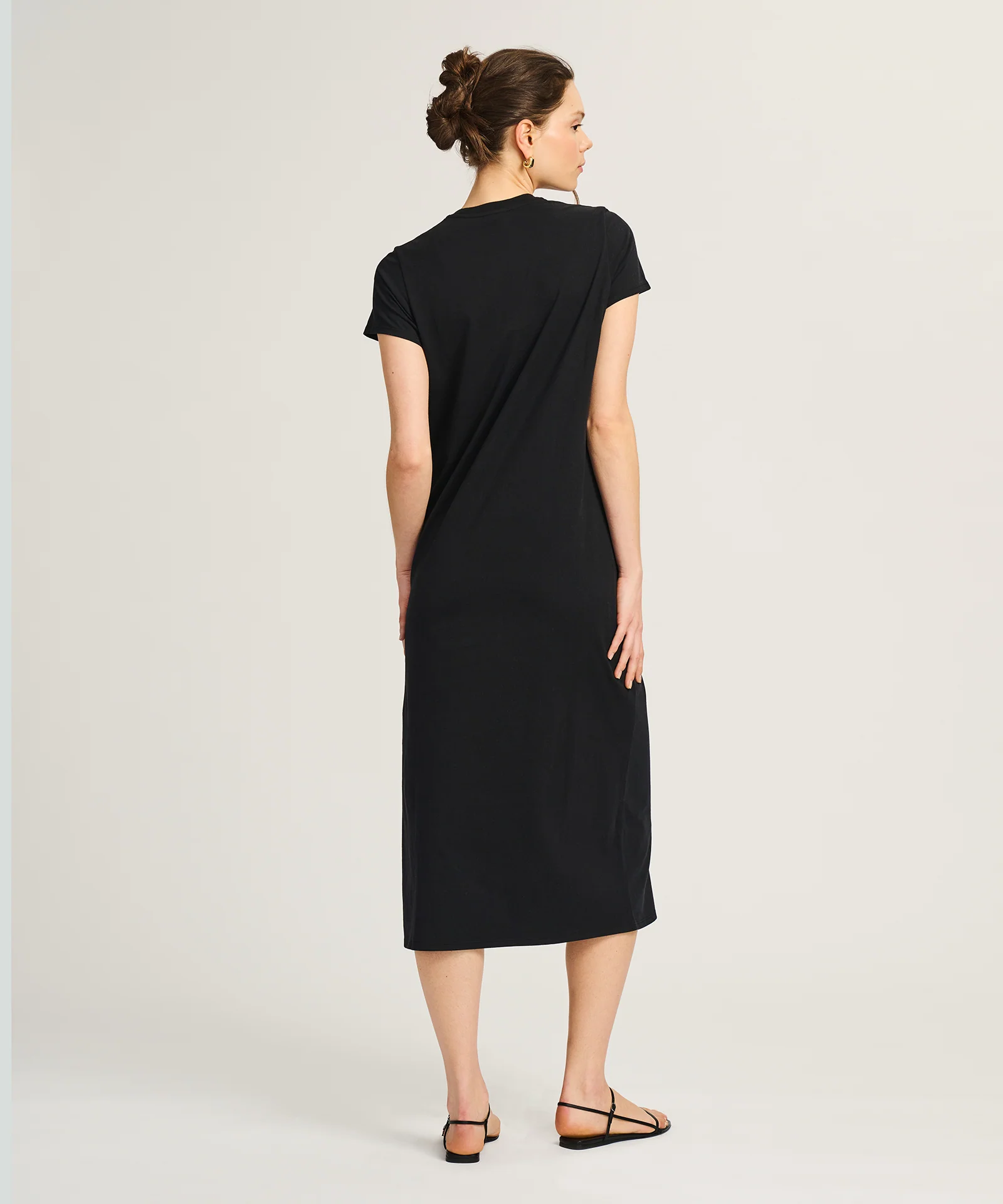 Lightweight Brushed Cotton T-Shirt Dress - Image 5