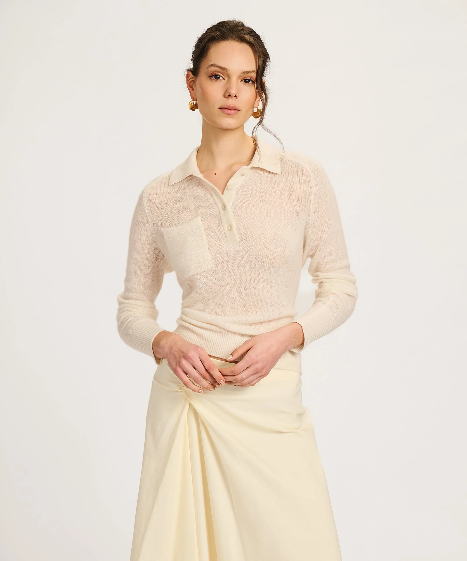 Featherweight Cashmere Relaxed Polo - Image 12