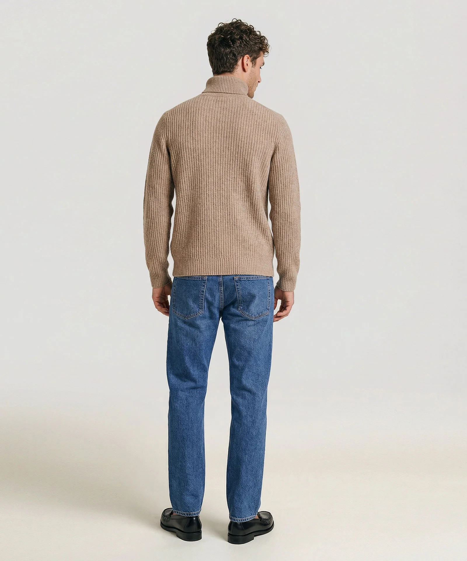 Heirloom Cashmere Marled Turtleneck Sweater - Image 3