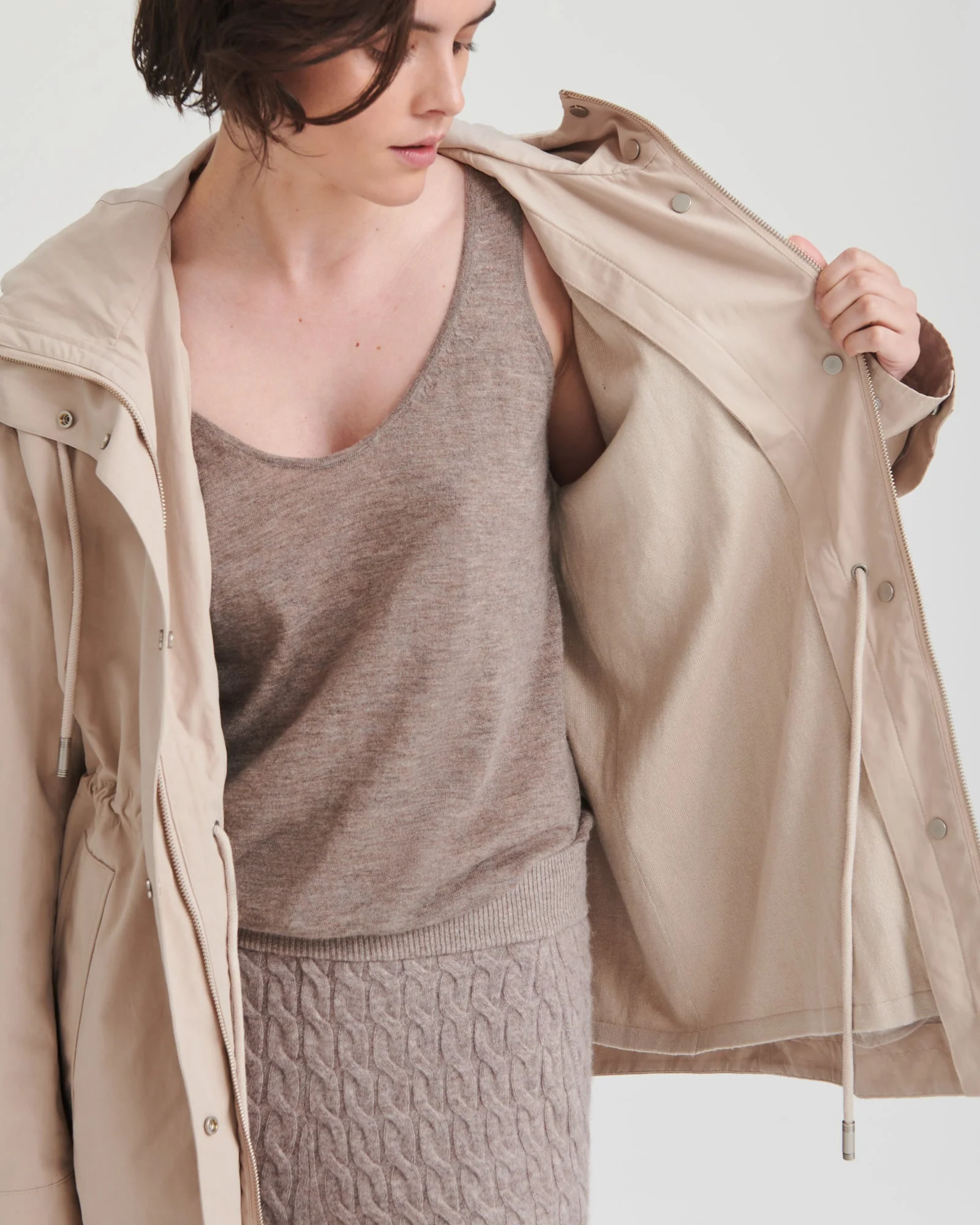 Hooded Raincoat with Removable Lining - Image 5