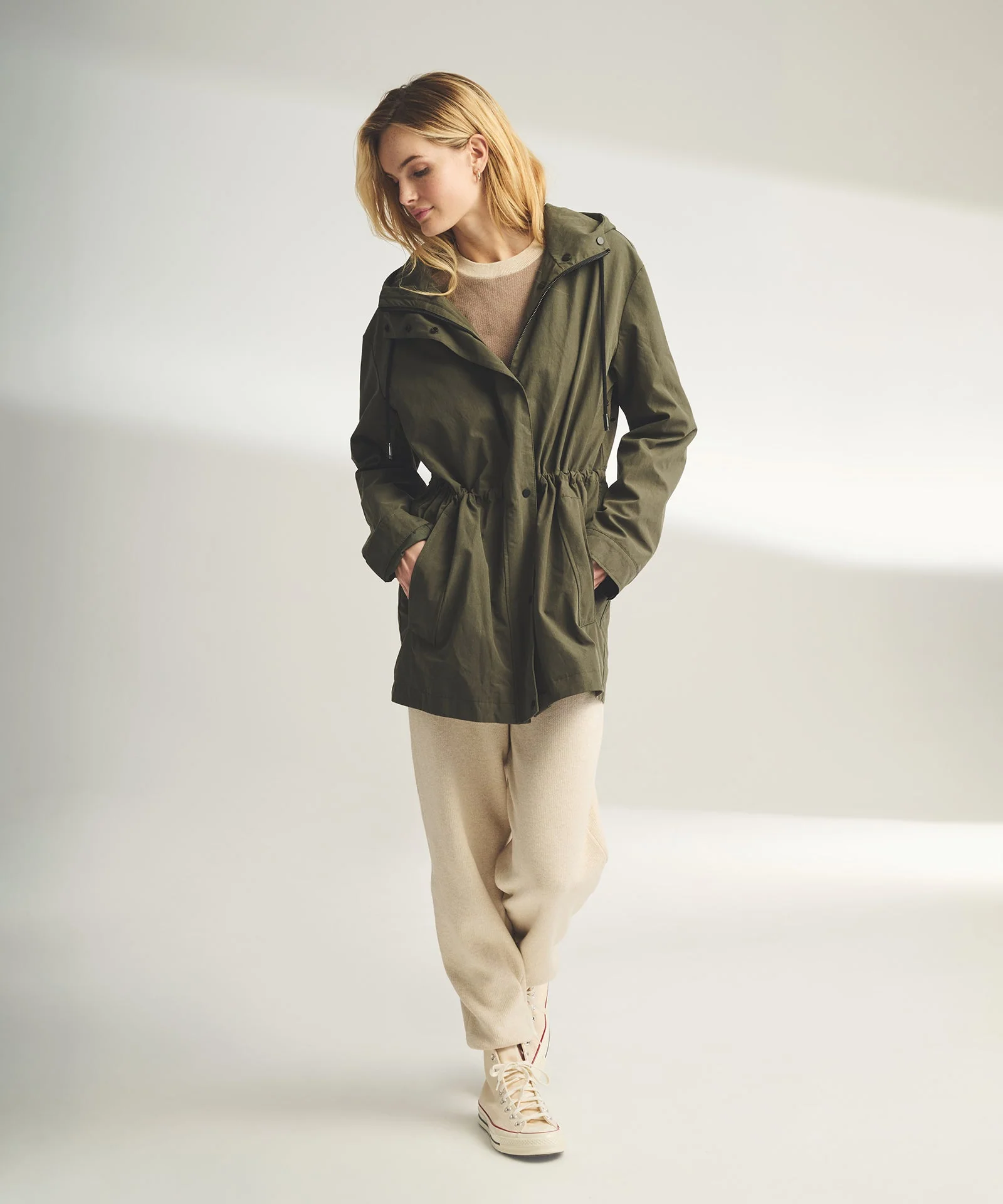Hooded Raincoat with Removable Lining - Image 9