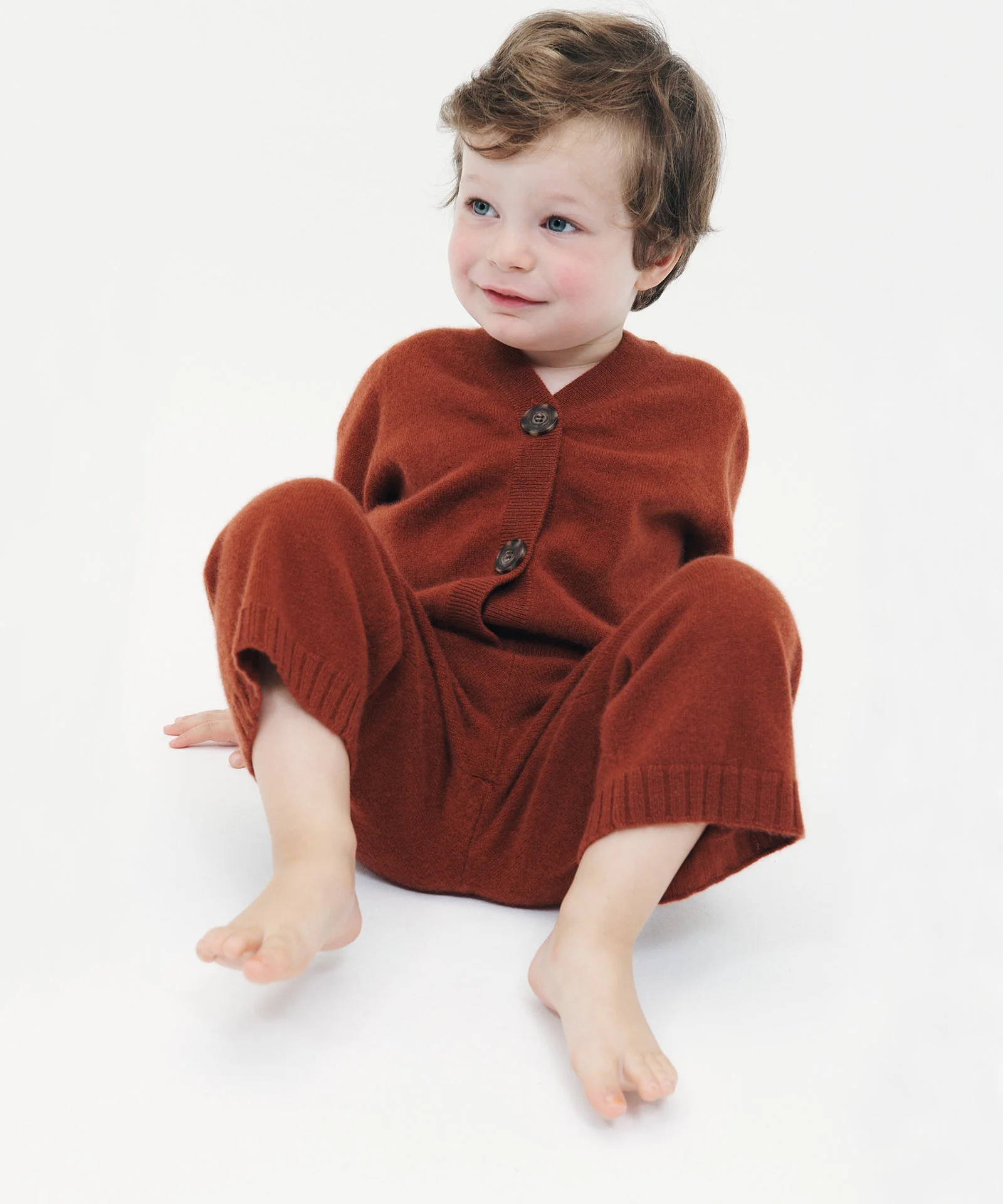 Kid's Cashmere Classic Cardigan - Image 11