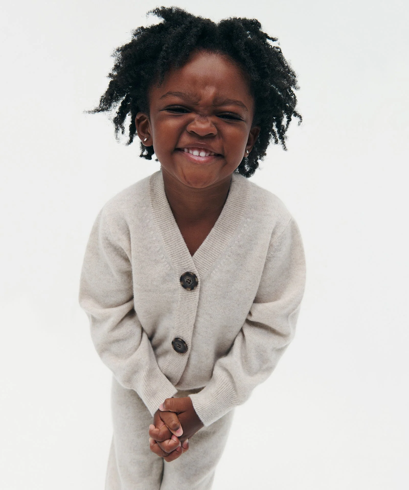 Kid's Cashmere Classic Cardigan - Image 8