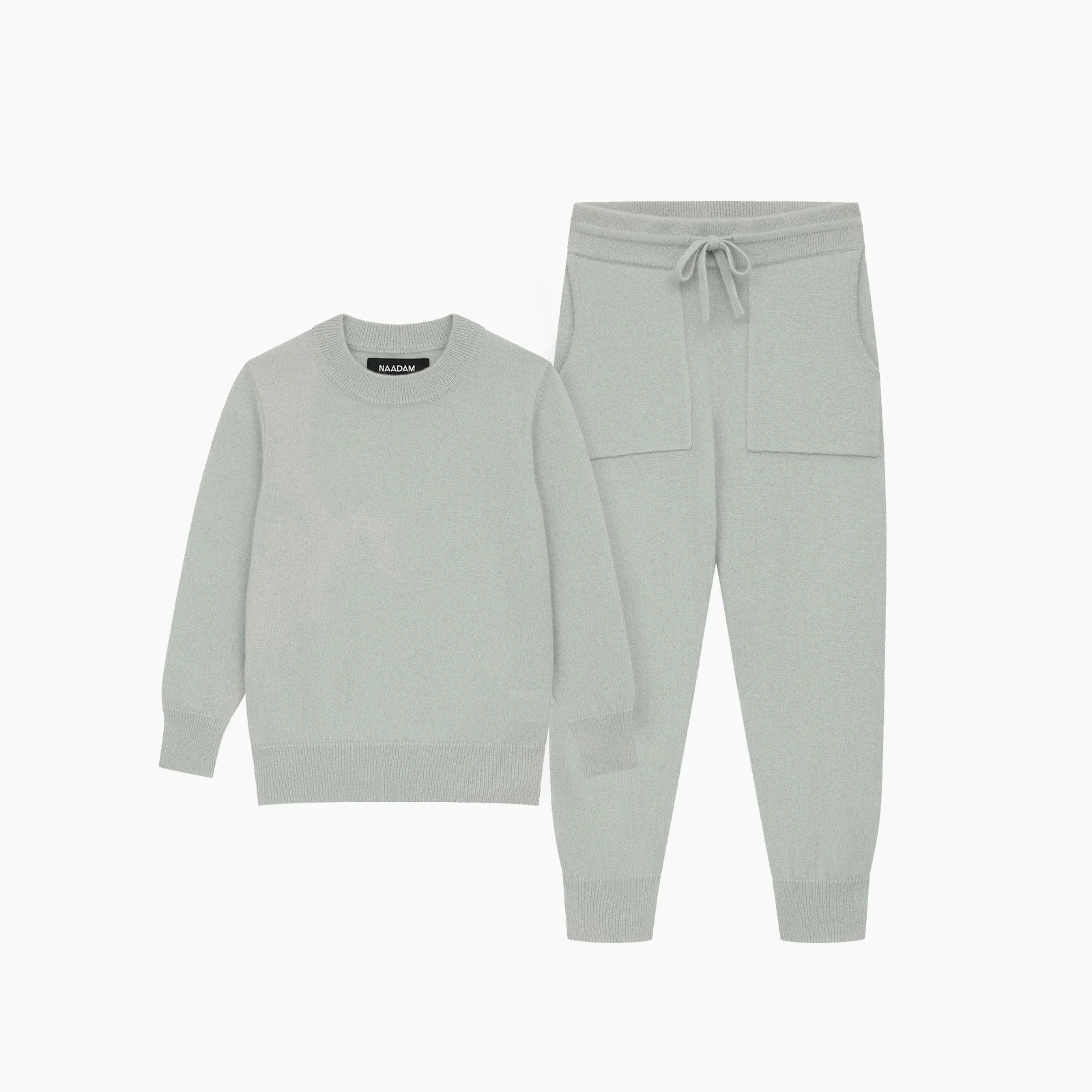 Kid's Signature Cashmere Crewneck Jogger Set - Image 10