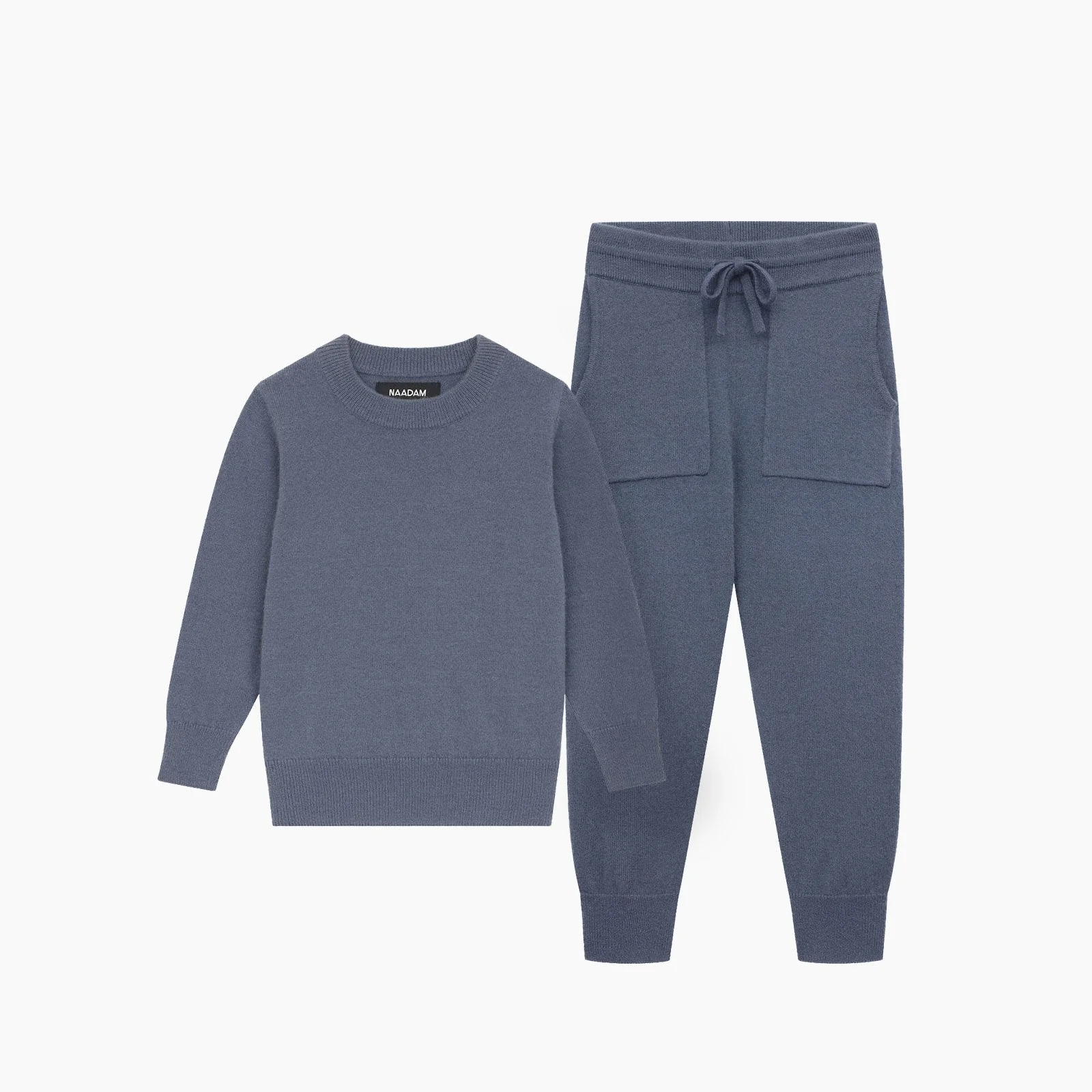 Kid's Signature Cashmere Crewneck Jogger Set - Image 13