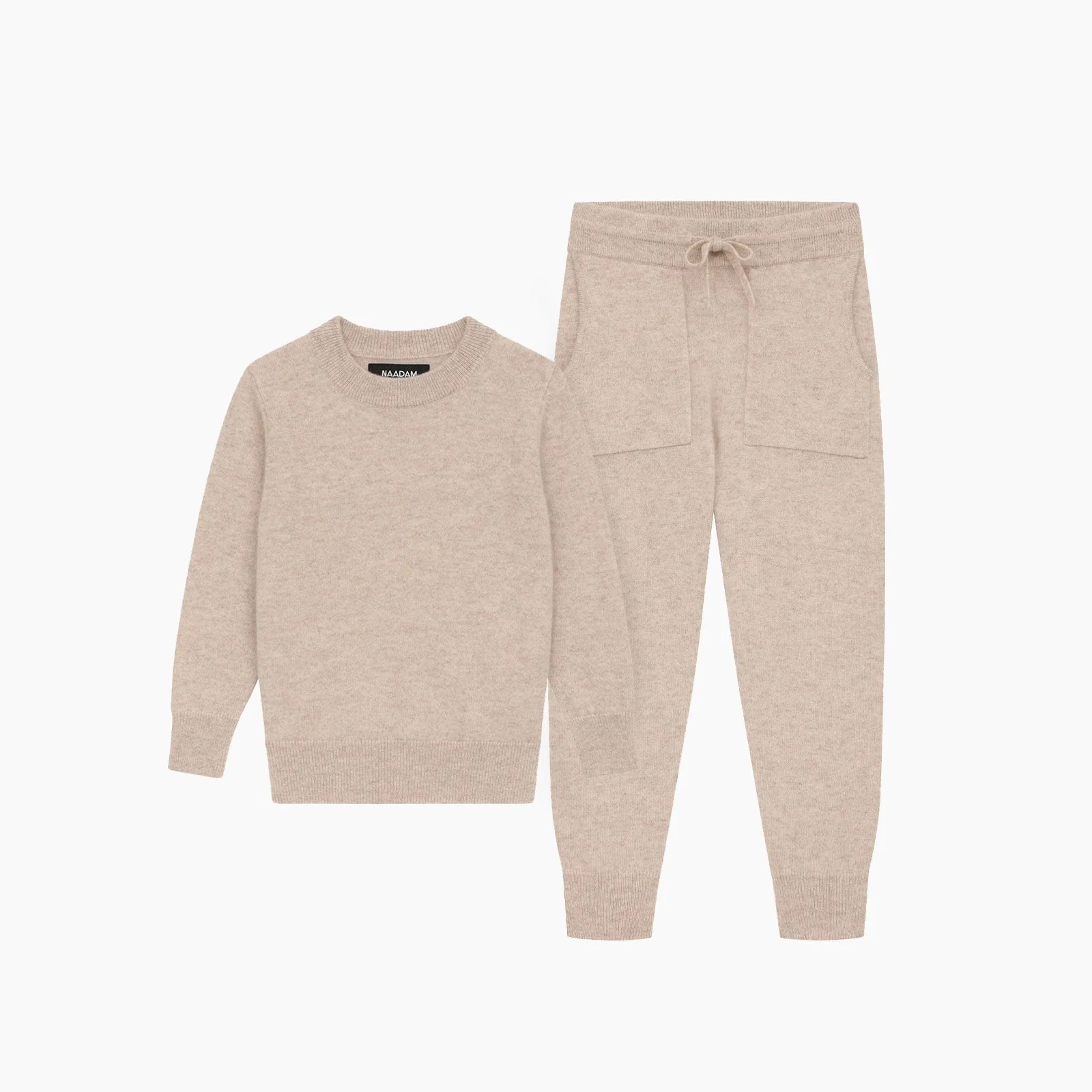 Kid's Signature Cashmere Crewneck Jogger Set - Image 19