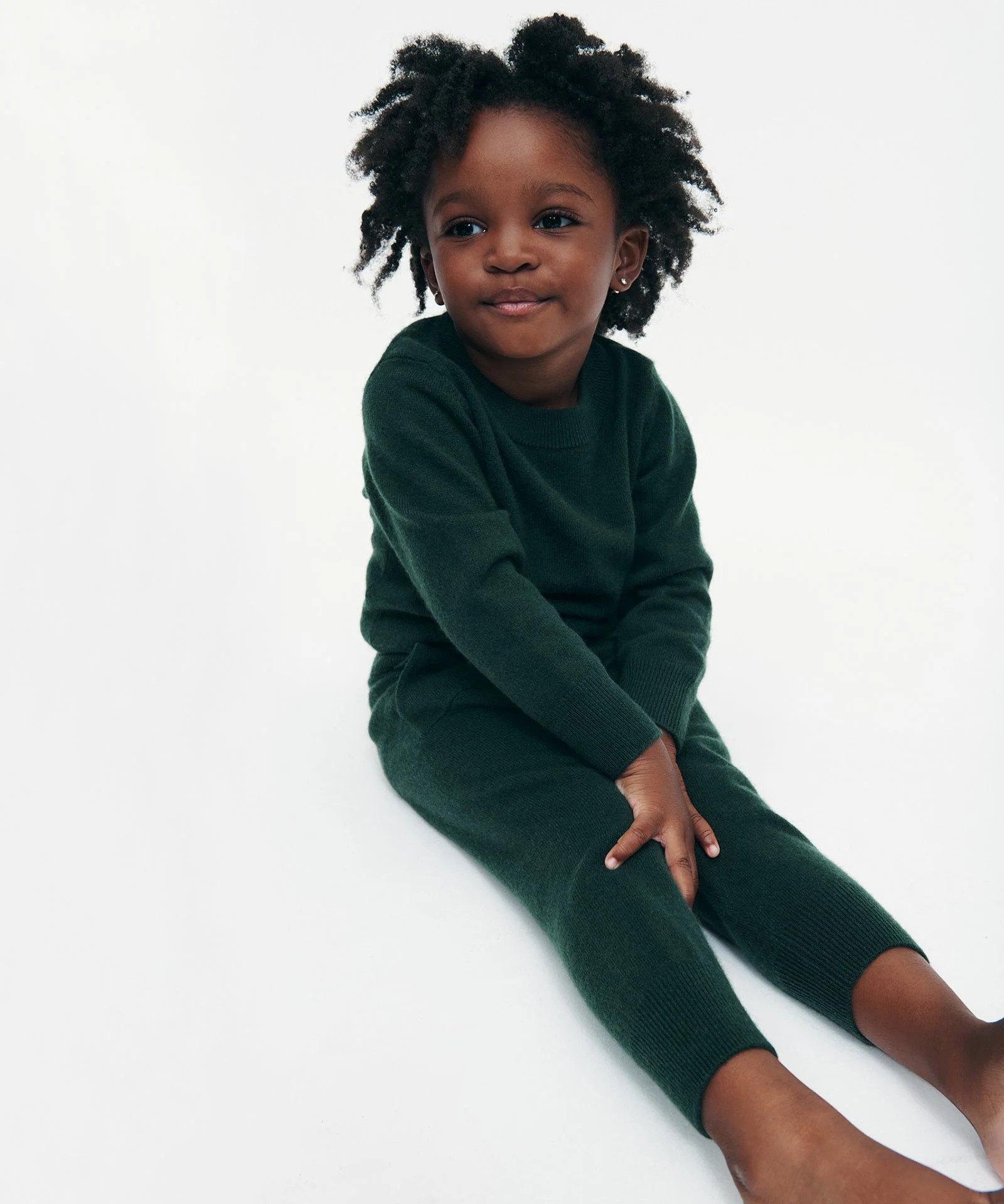 Kid's Signature Cashmere Crewneck Jogger Set - Image 22