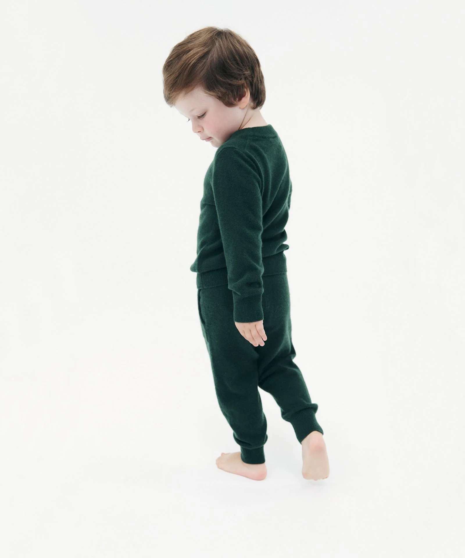Kid's Signature Cashmere Crewneck Jogger Set - Image 24