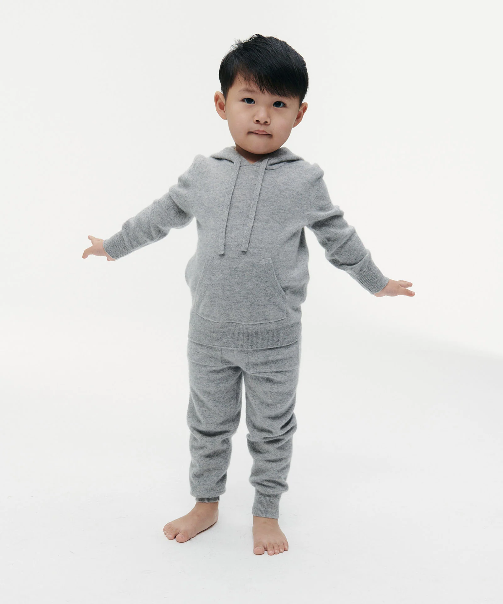 Kid's Signature Cashmere Hoodie Jogger Set - Image 16