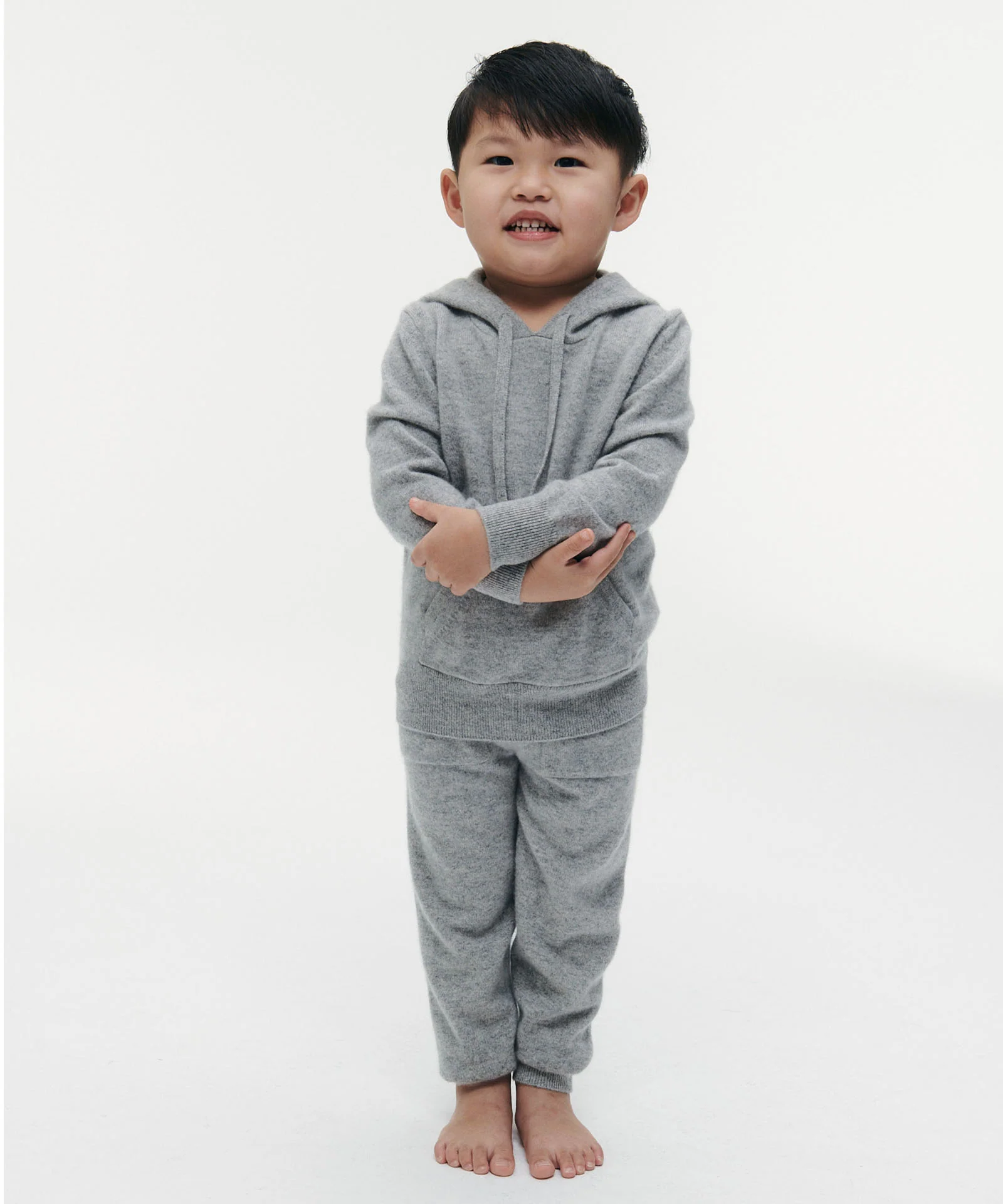 Kid's Signature Cashmere Hoodie Jogger Set - Image 17