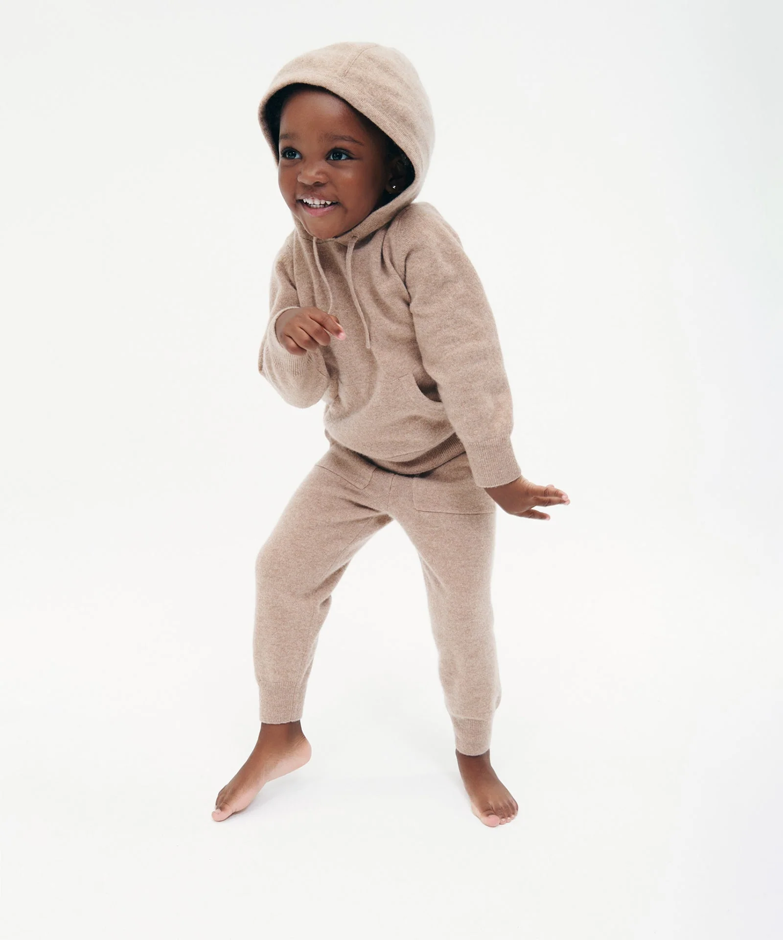 Kid's Signature Cashmere Hoodie Jogger Set - Image 4