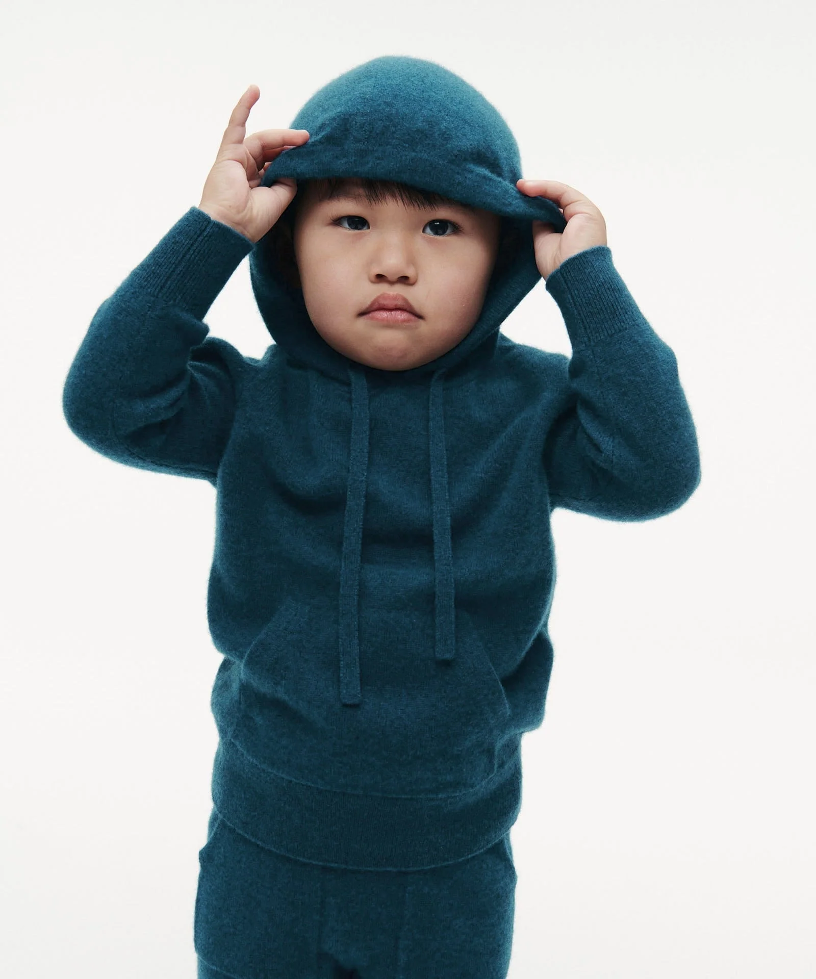 Kid's Signature Cashmere Hoodie Jogger Set - Image 7