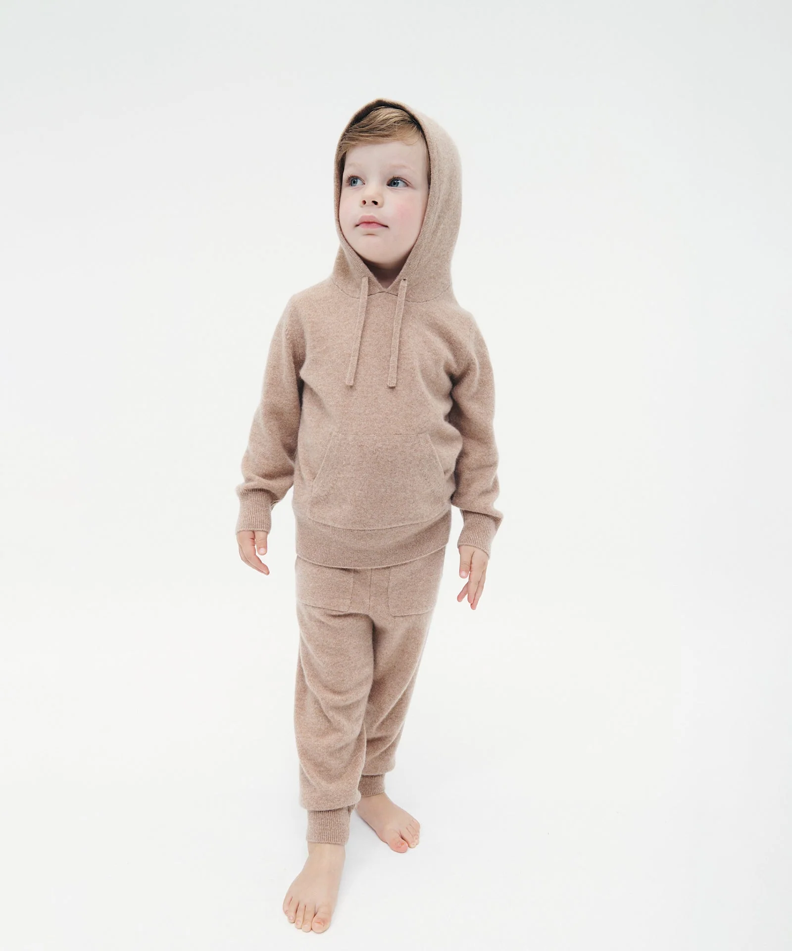 Kid's Signature Cashmere Hoodie Jogger Set - Image 9