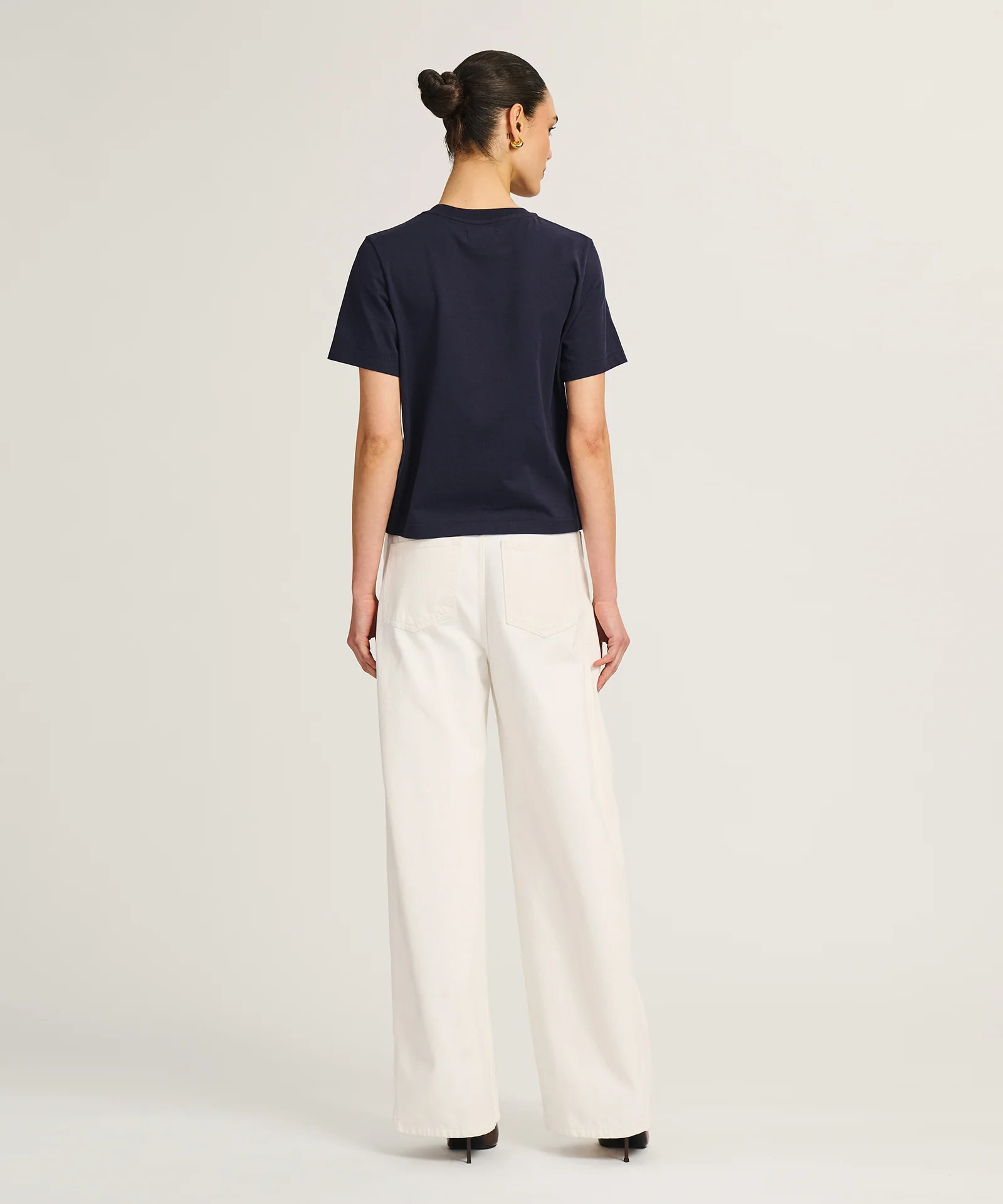 Lightweight Brushed Cotton Relaxed Tee - Image 16