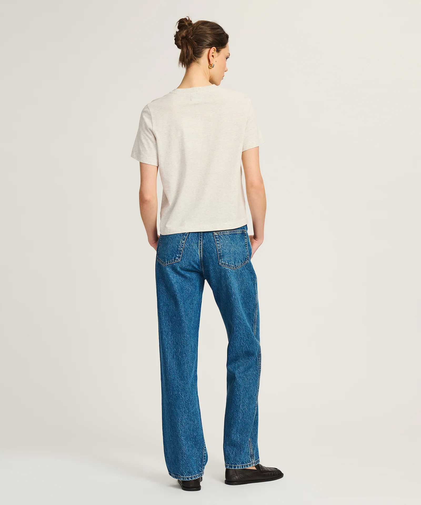 Lightweight Brushed Cotton Relaxed Tee - Image 26