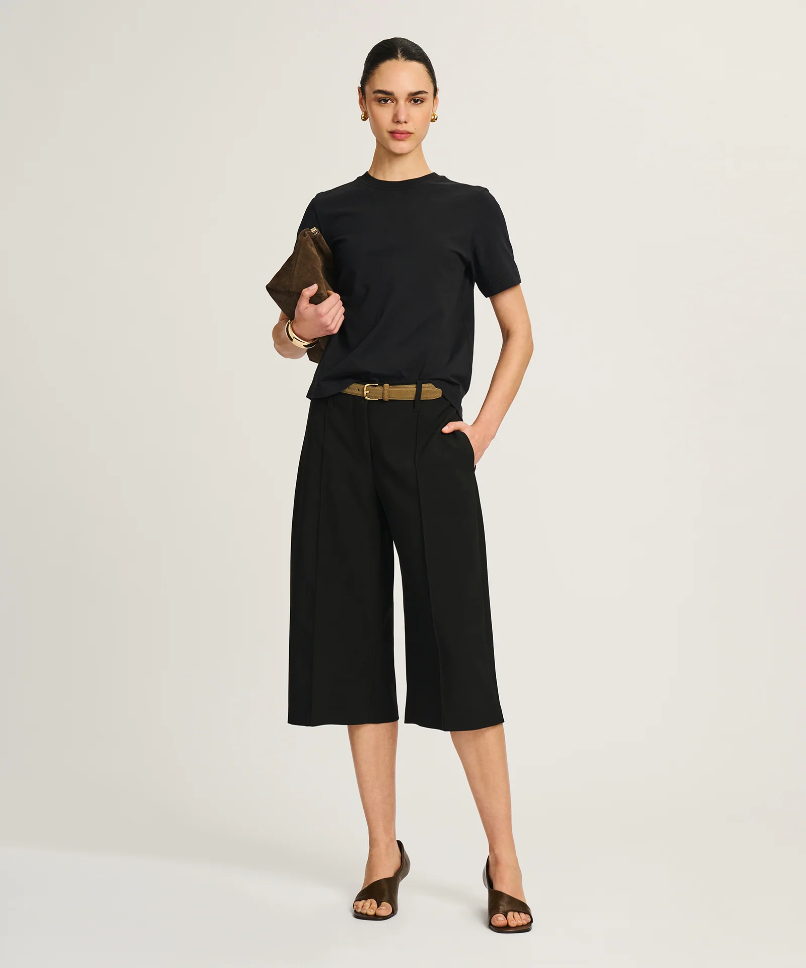 Lightweight Brushed Cotton Relaxed Tee - Image 28