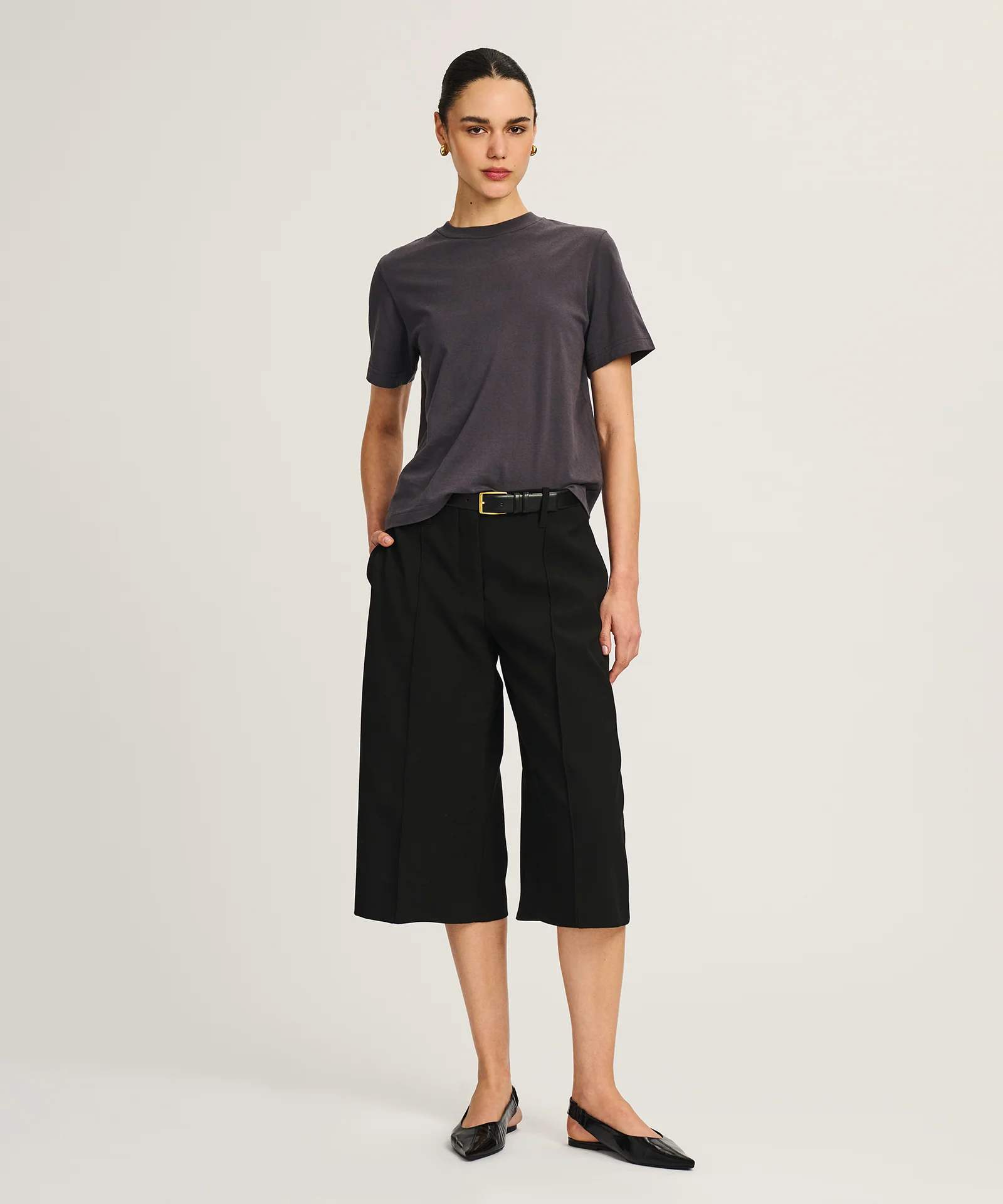 Lightweight Brushed Cotton Relaxed Tee - Image 7