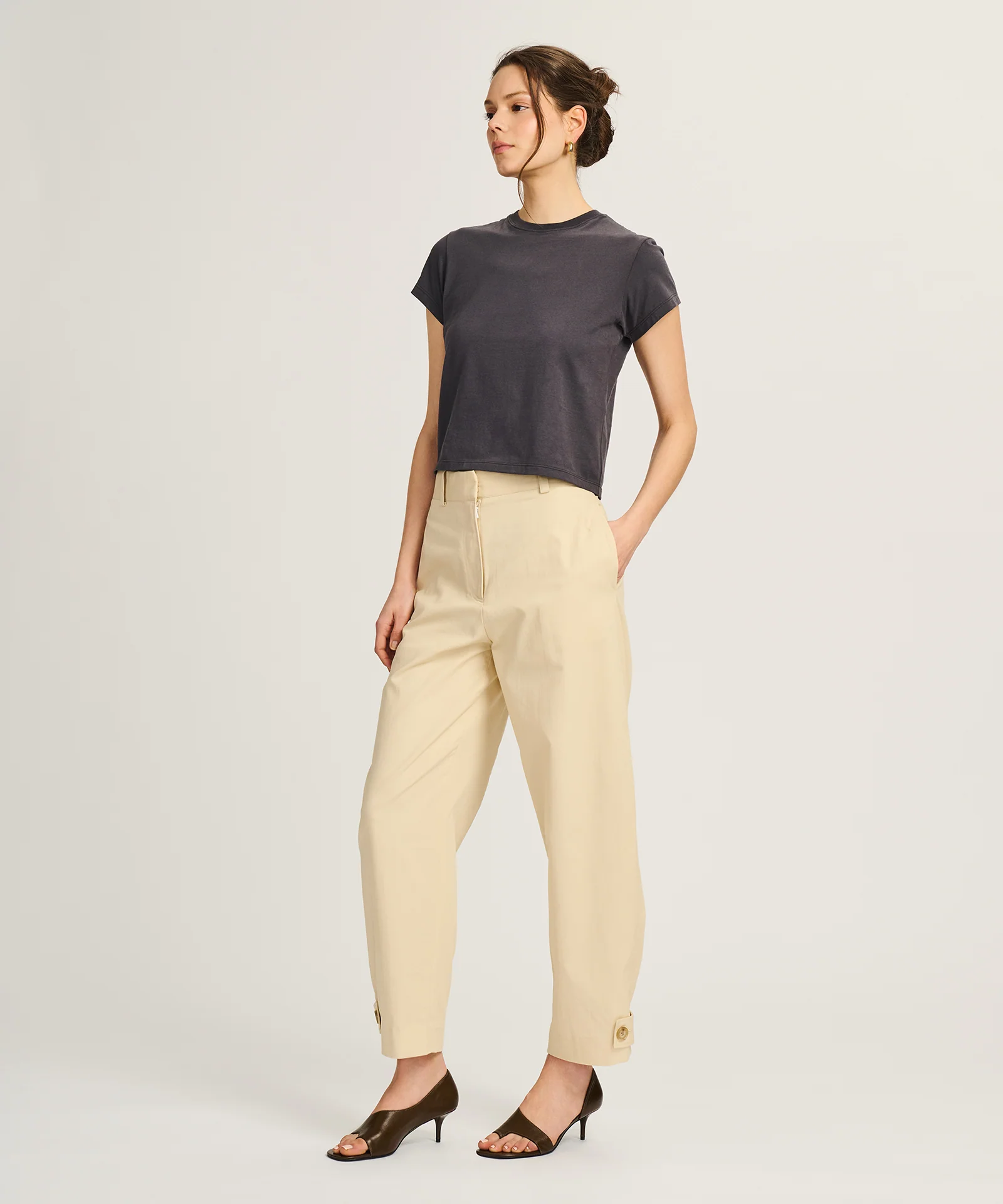 Lightweight Brushed Cotton Slim Tee - Image 14