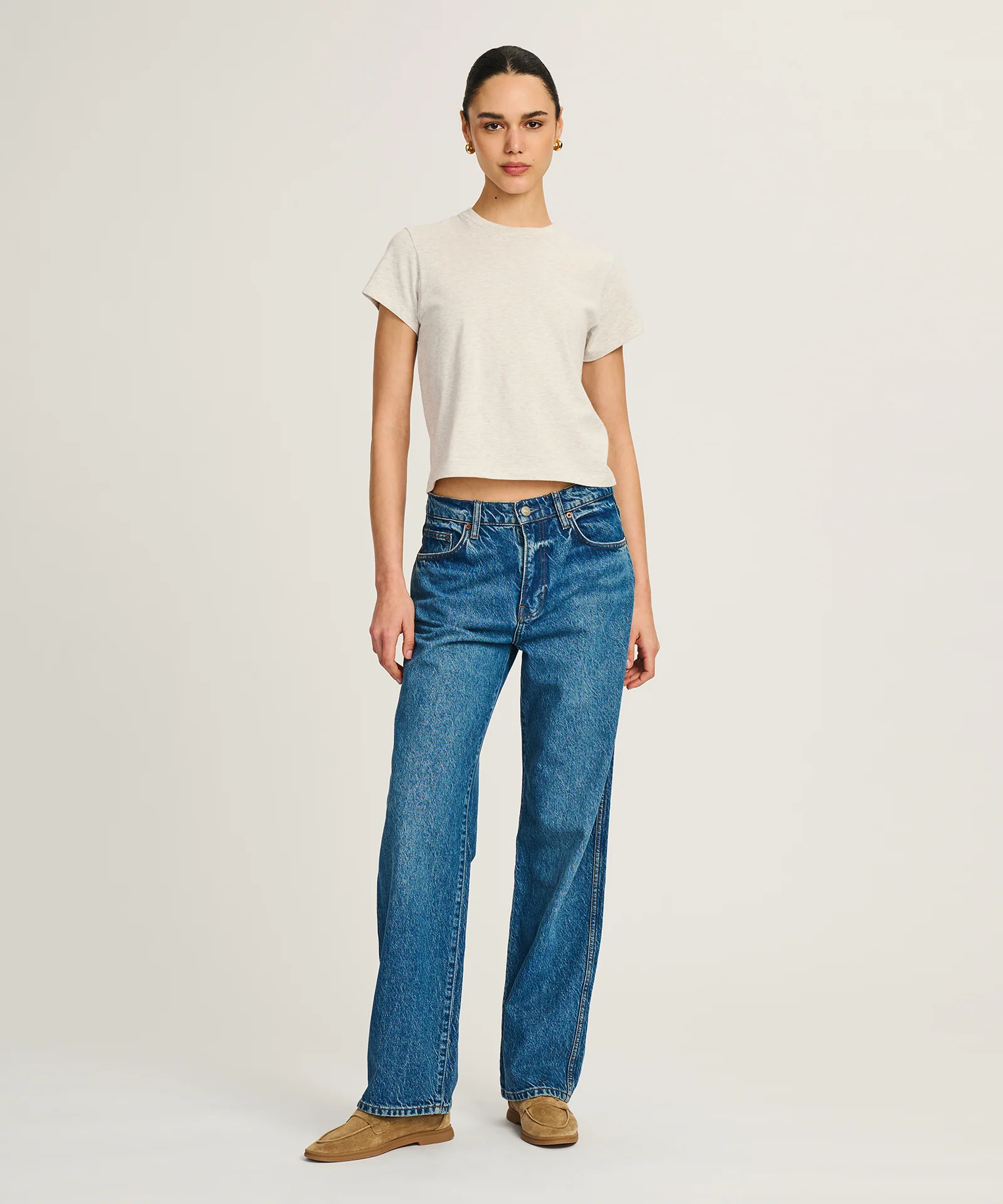 Lightweight Brushed Cotton Slim Tee - Image 8