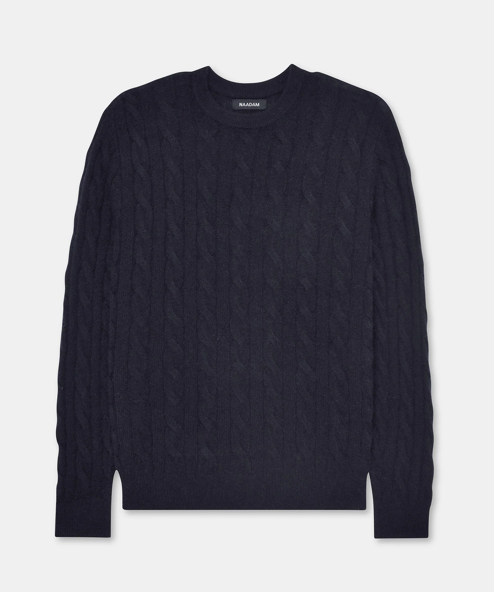 Lightweight Cashmere Cable Crewneck Sweater - Image 13