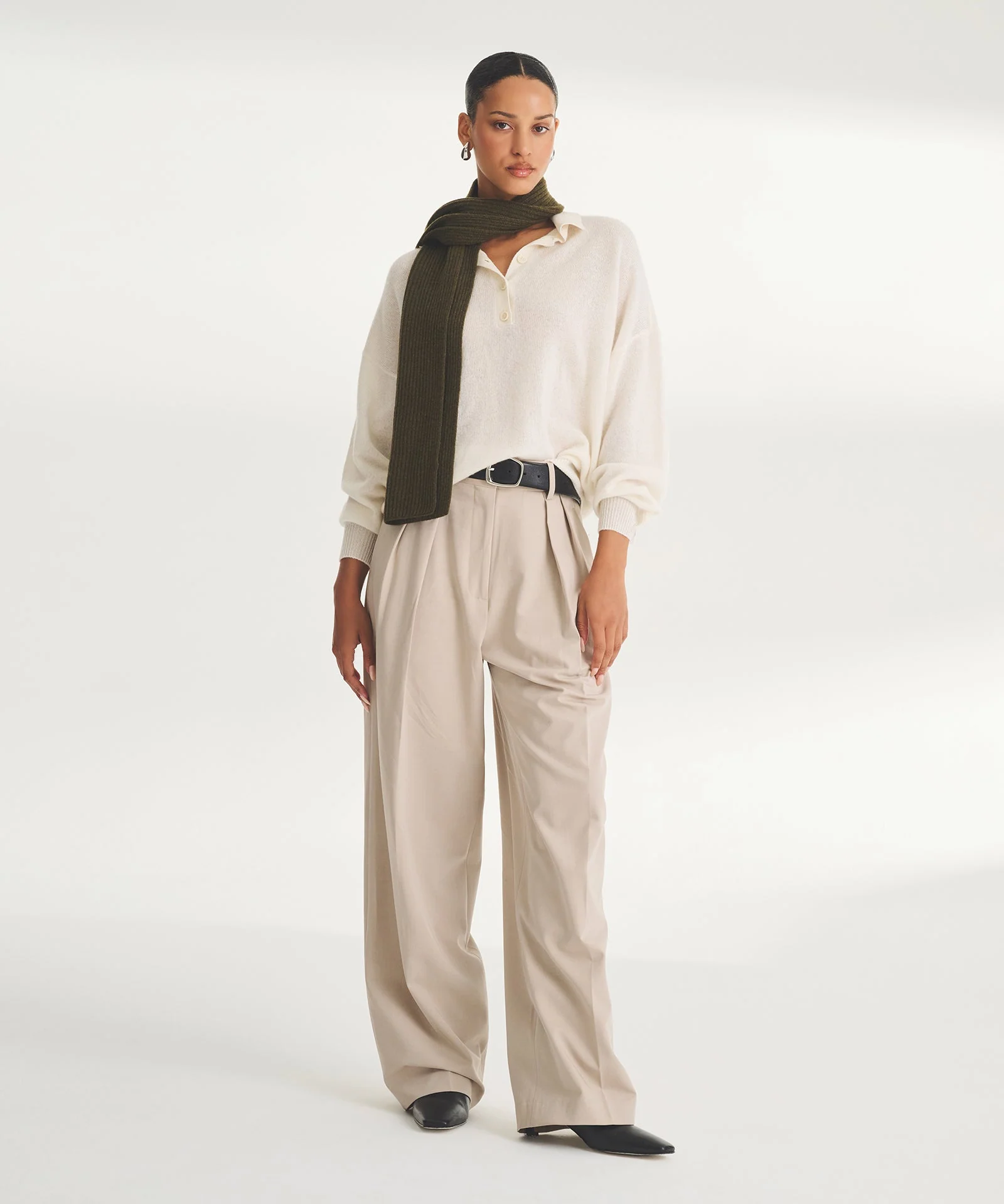 Lightweight Cashmere Oversized Polo - Image 10