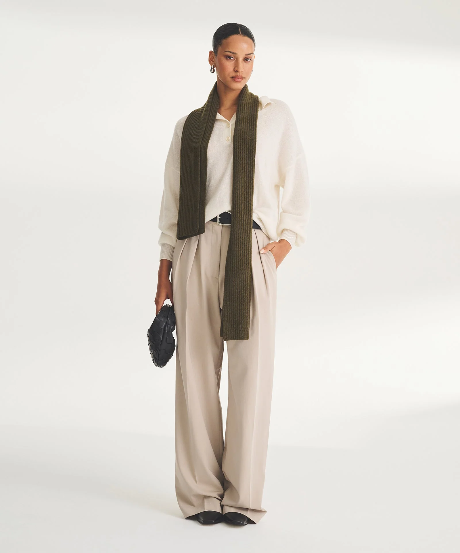 Lightweight Cashmere Oversized Polo - Image 7