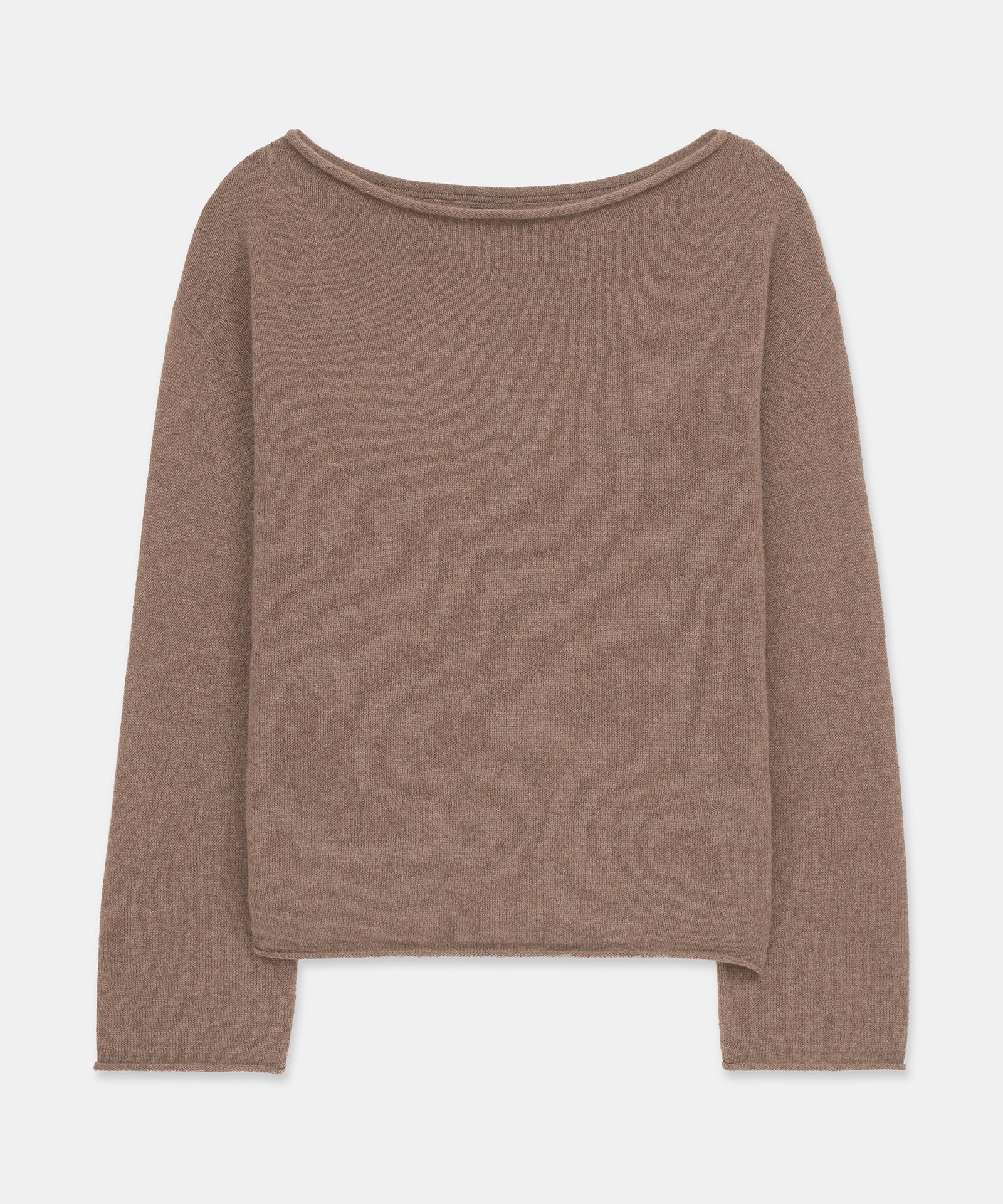 Lightweight Cashmere Relaxed Boatneck Sweater - Image 24