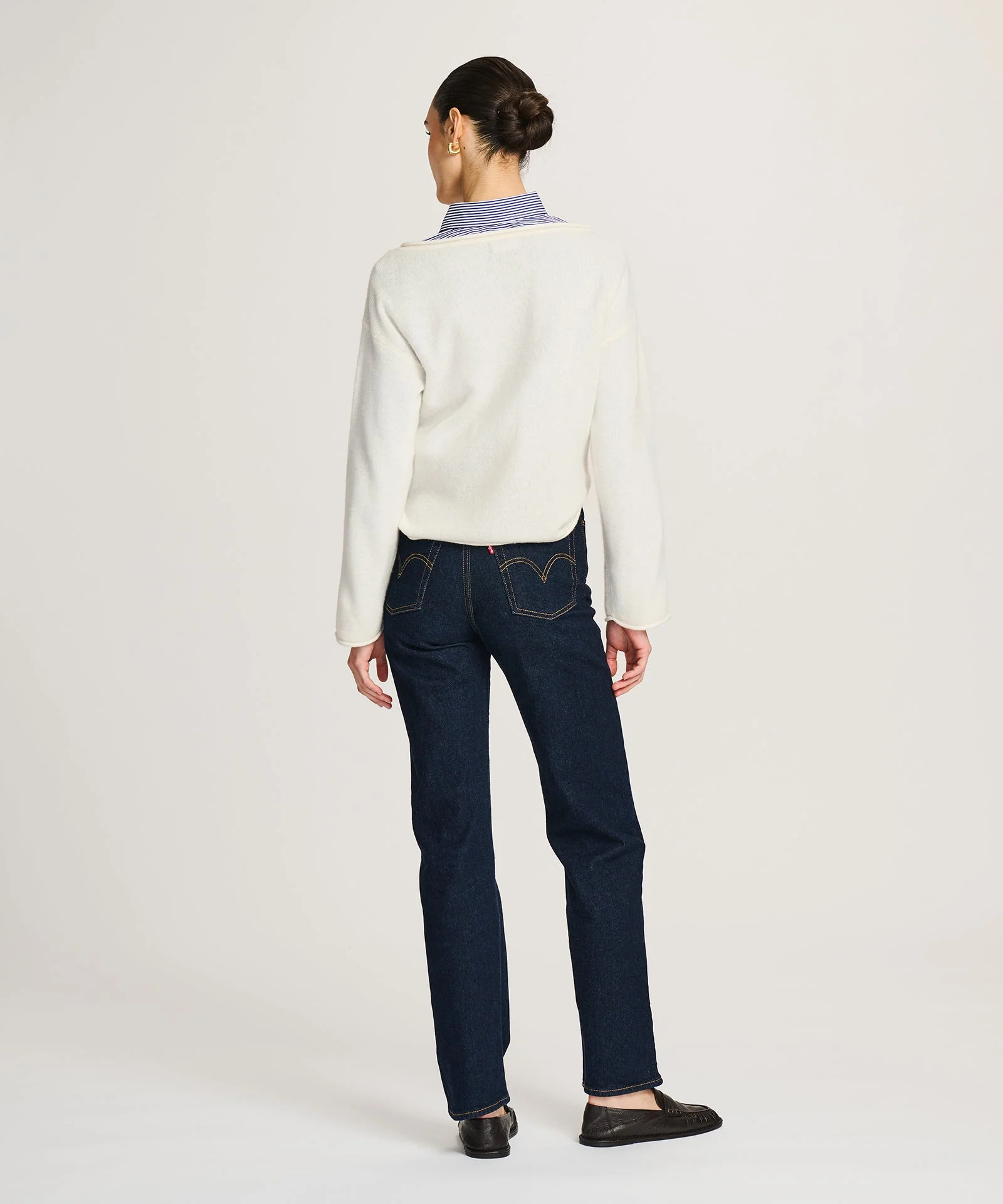 Lightweight Cashmere Relaxed Boatneck Sweater - Image 36