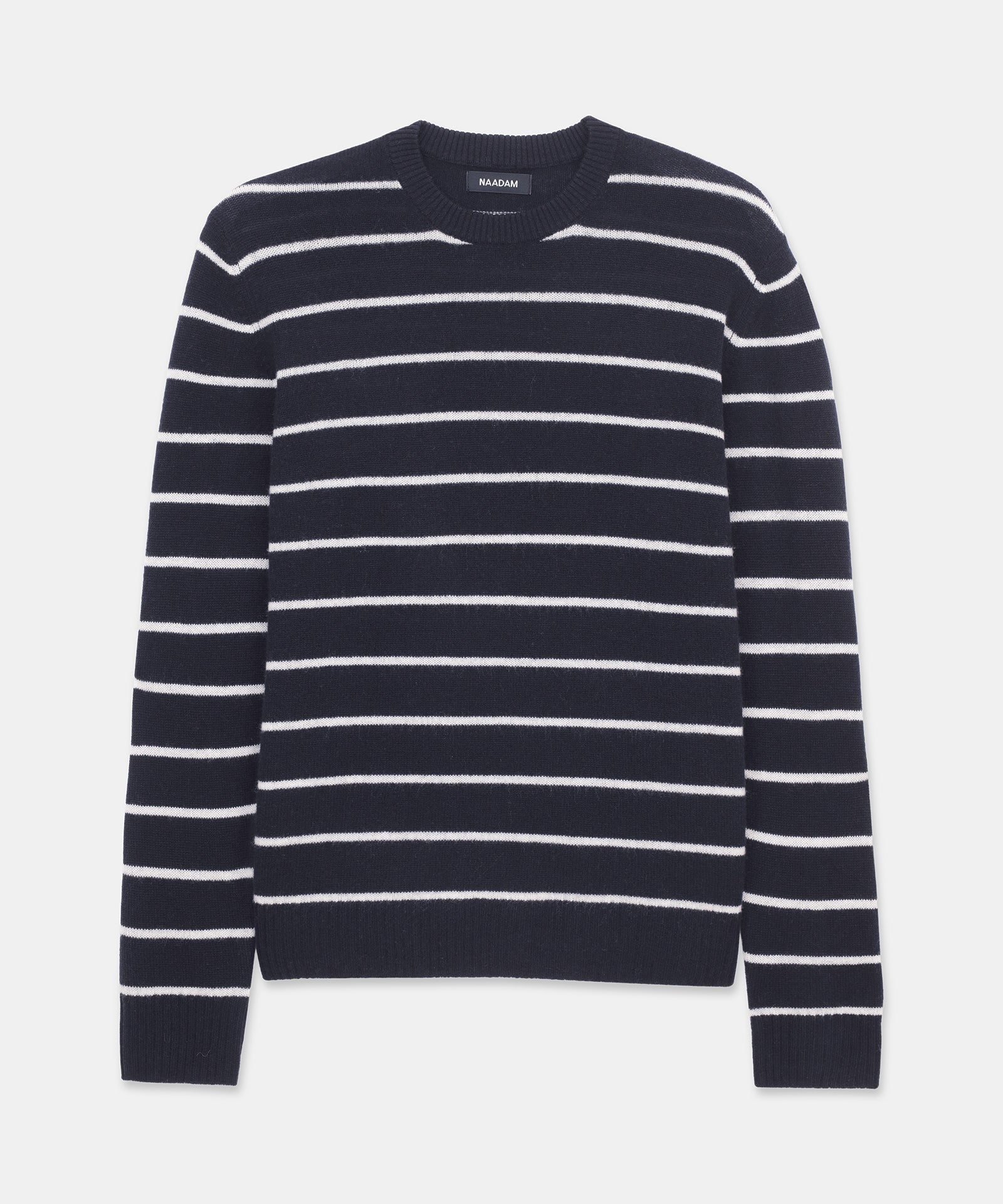 Lightweight Cashmere Striped Crewneck - Image 7