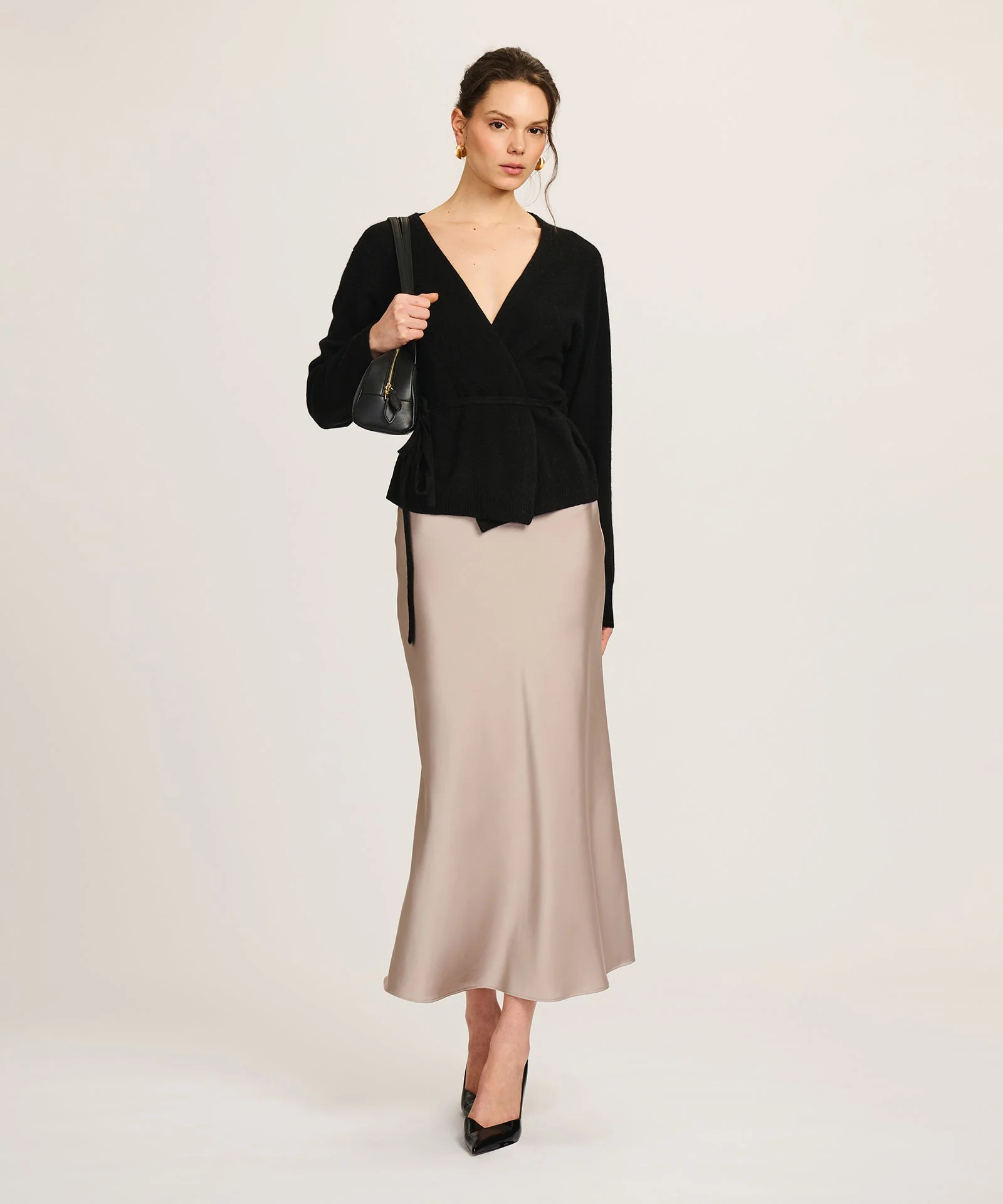 Lightweight Cashmere Wrap Top - Image 8