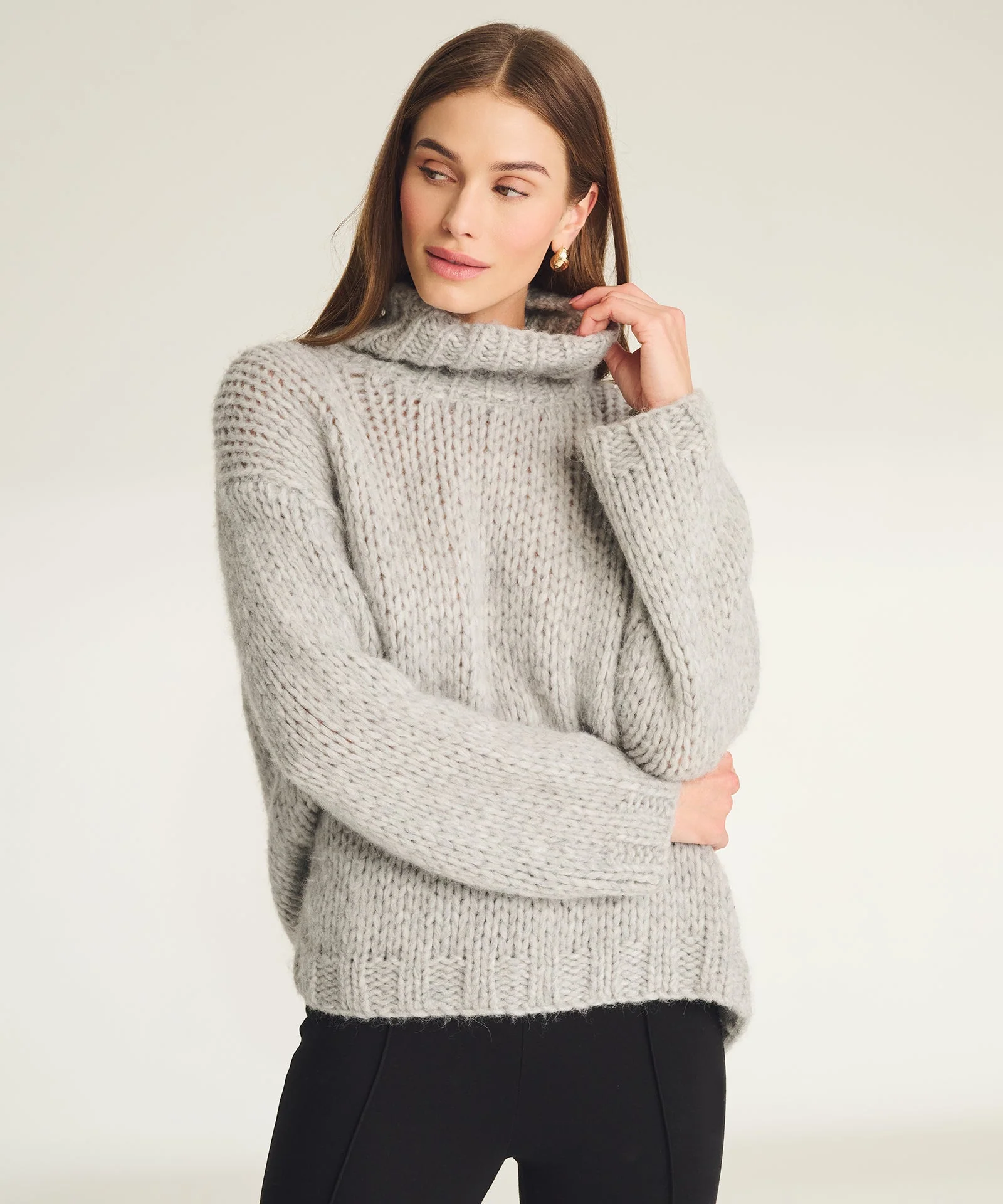 Lofty Alpaca Turtleneck Sweater - Image 3