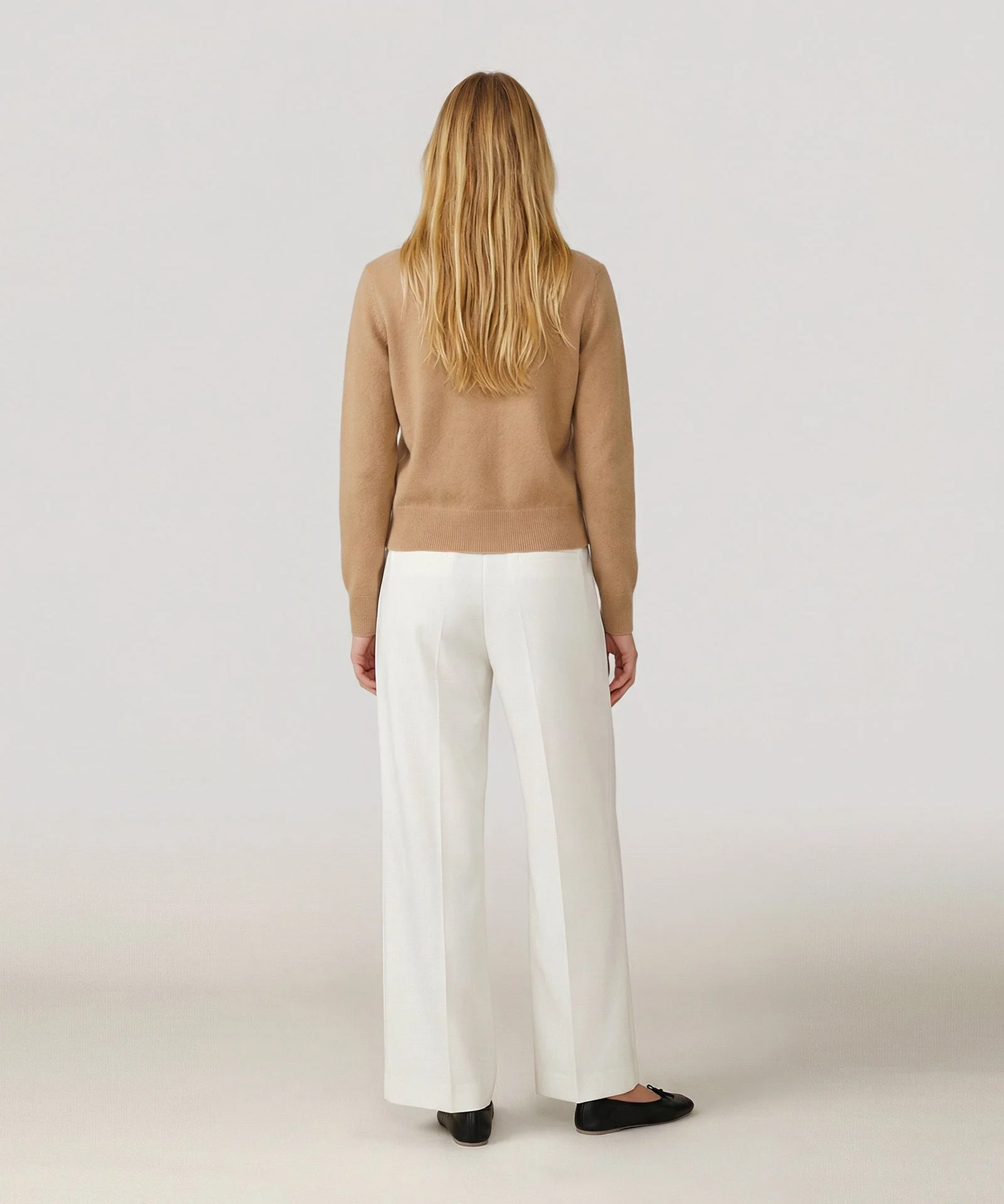 Cashmere Long Sleeve Cropped Pullover - Image 5